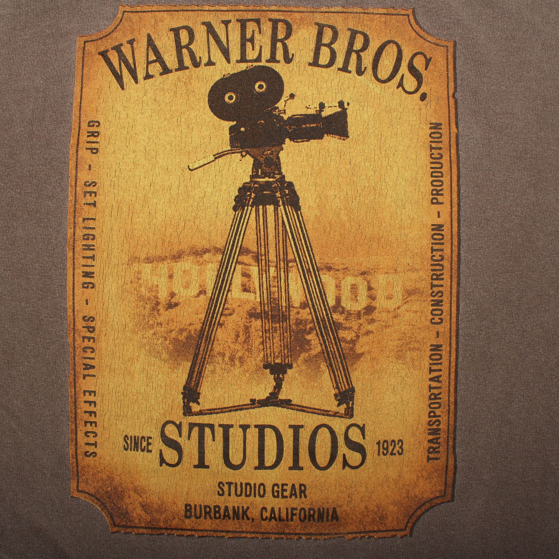 Warner Bros 90s Warner Bros Studios T-Shirt: Burbank Film Camera Graphic Size US L / EU 52-54 / 3 - 7 Thumbnail