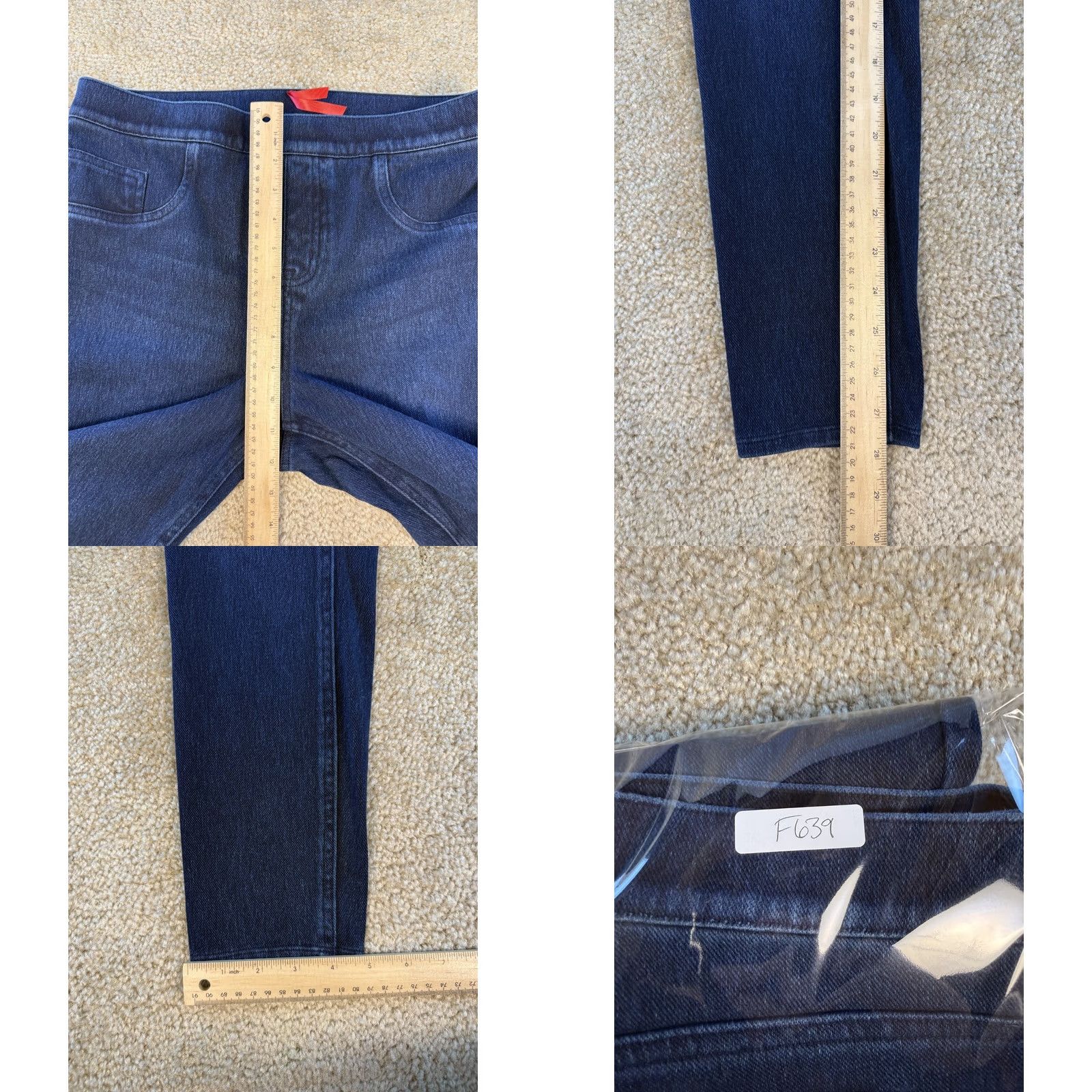 Spanx Spanx Womens L Denim Jegging Legging Blue High Rise Slimming Stretch Pull On Size 36" / US 14 / IT 50 - 9 Thumbnail