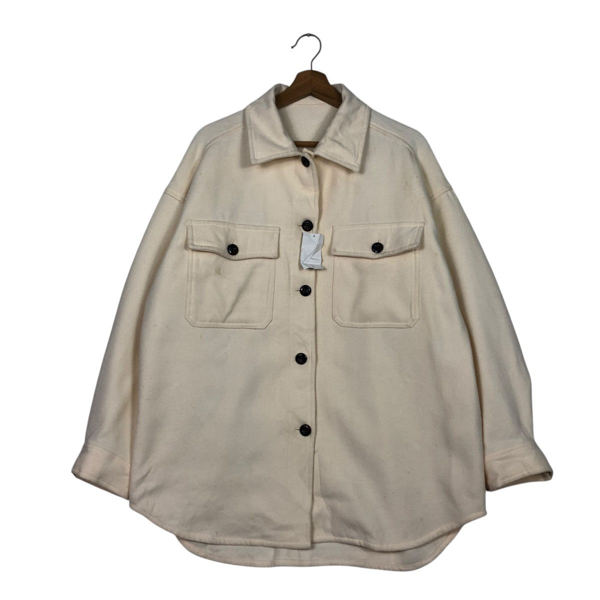 Japanese Brand 🔥VINTAGE WOOL CHORE BUTTON JACKET GU JAPAN ISSEY MIYAKE Size US L / EU 52-54 / 3 - 3 Thumbnail