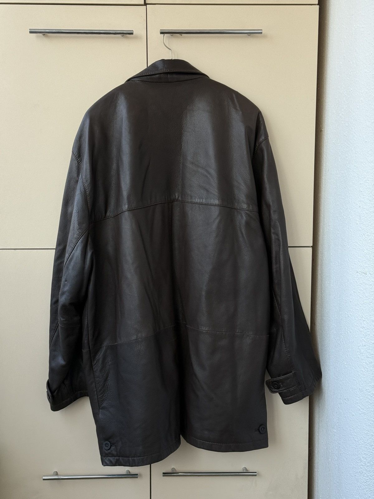 Genuine Leather Echt Leder Deer leather jacket brown Size US XXL / EU 58 / 5 - 13 Thumbnail