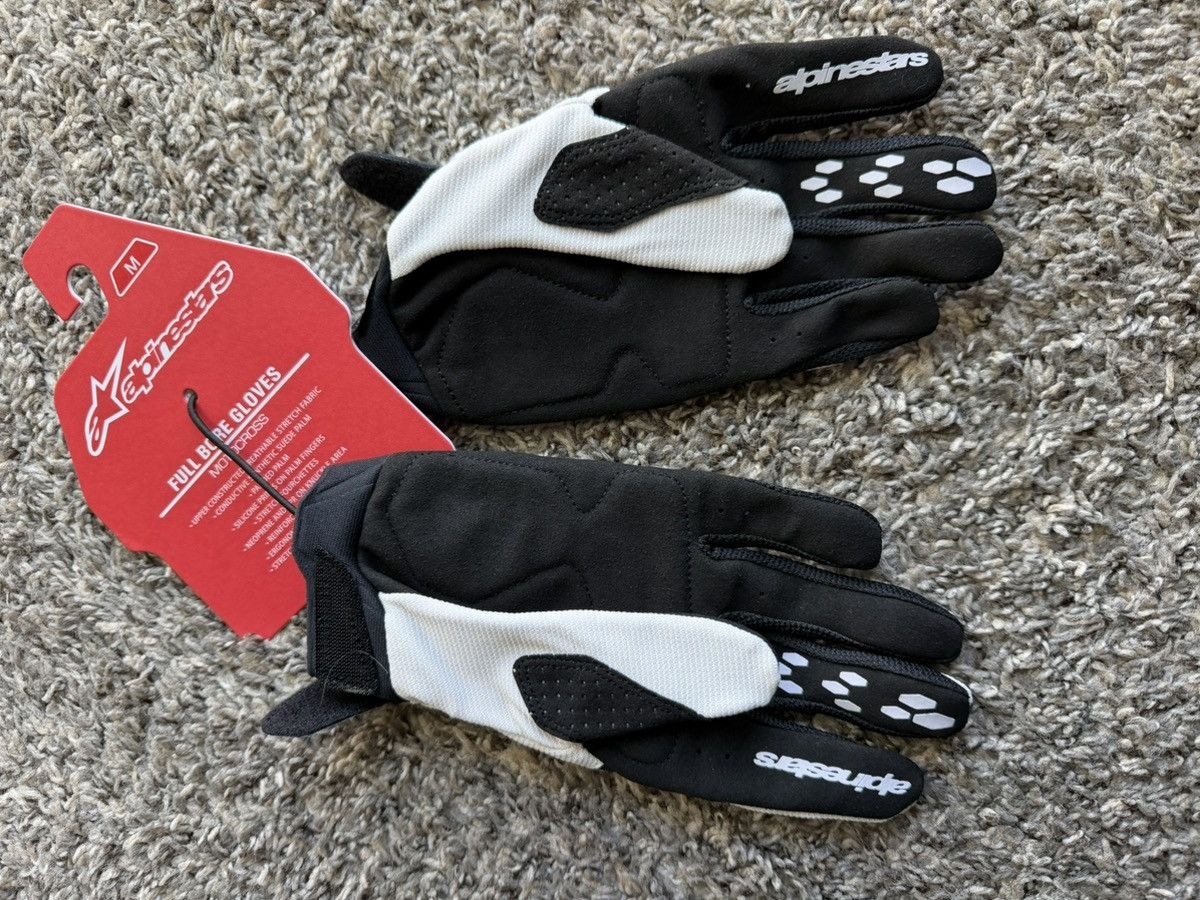 Alpinestars White/Black Alpinestars Motocross gloves 2026 Size ONE SIZE - 3 Thumbnail