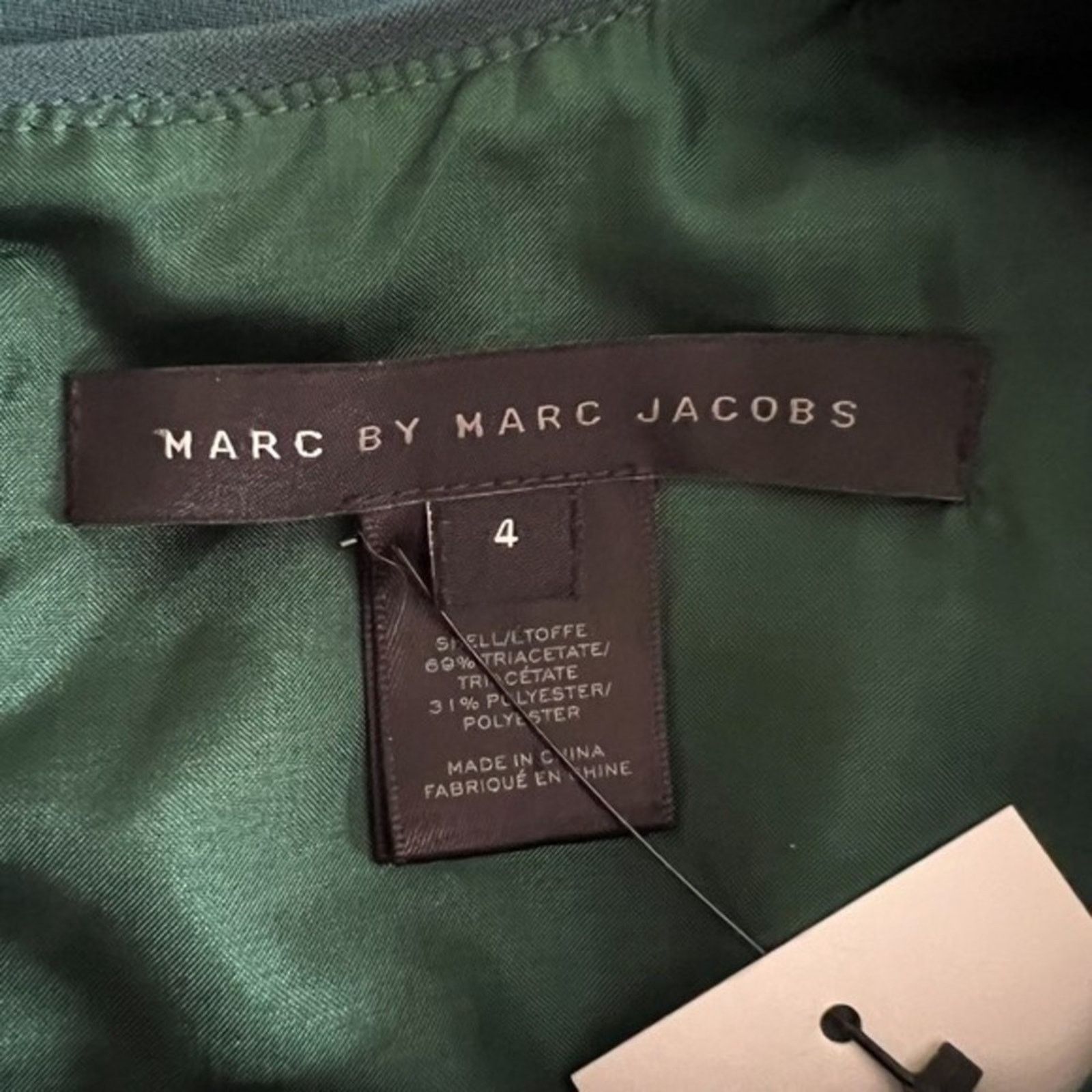 Marc by Marc Jacobs MARC BY MARC JACOBS Green Mini Dress, S/US4 Size M / US 6-8 / IT 42-44 - 7 Thumbnail