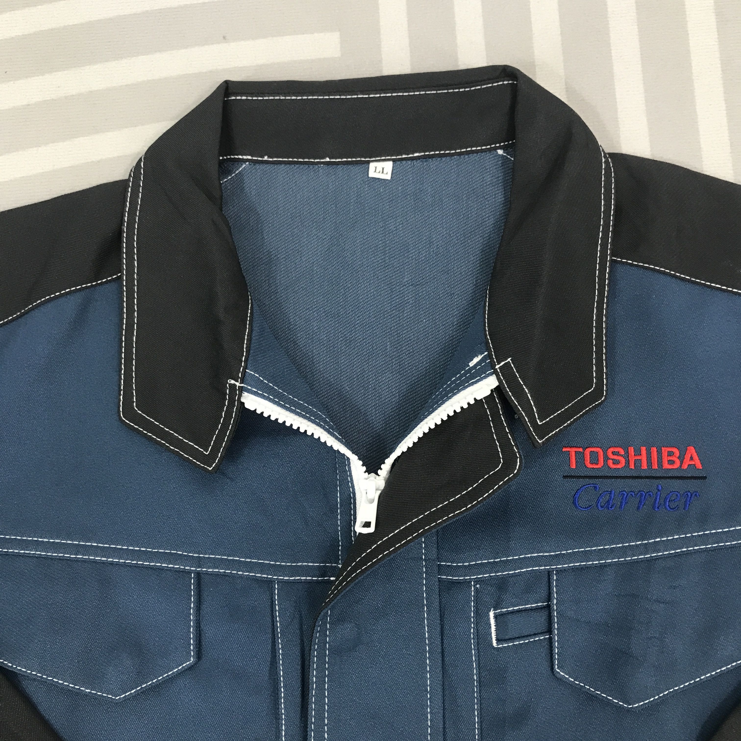 Japanese Brand × Vintage Vintage Toshiba Carrier working uniform japan Jacket Size US L / EU 52-54 / 3 - 8 Thumbnail