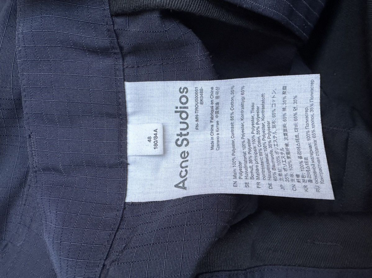 Acne Studios Acne Studios Ripstop Cargo Trousers Dark Blue Size US 32 / EU 48 - 5 Thumbnail