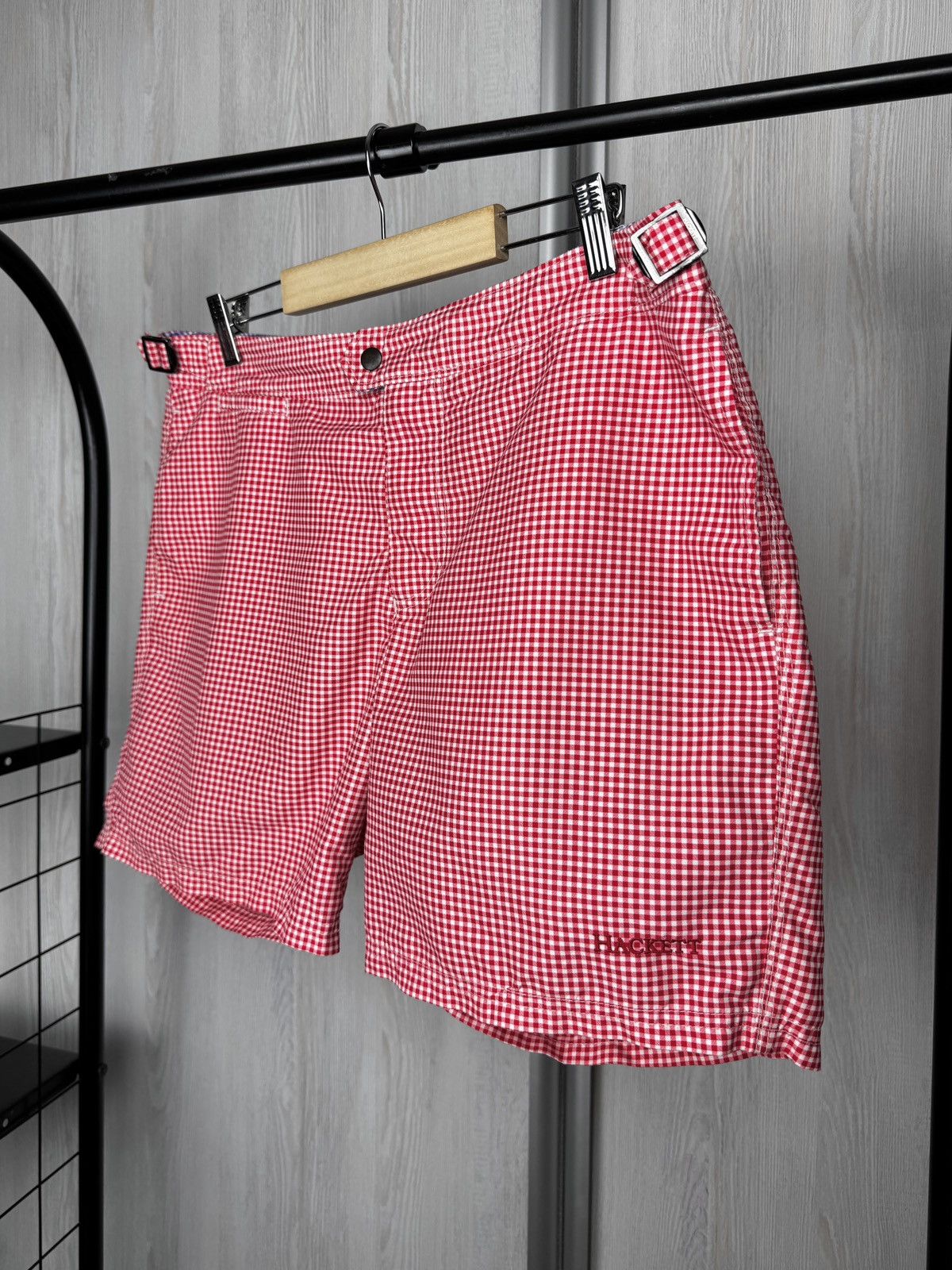 Hackett Hackett London Mini Gingham TL Coral Swimwear Shorts sz M Size US 32 / EU 48 - 5 Thumbnail