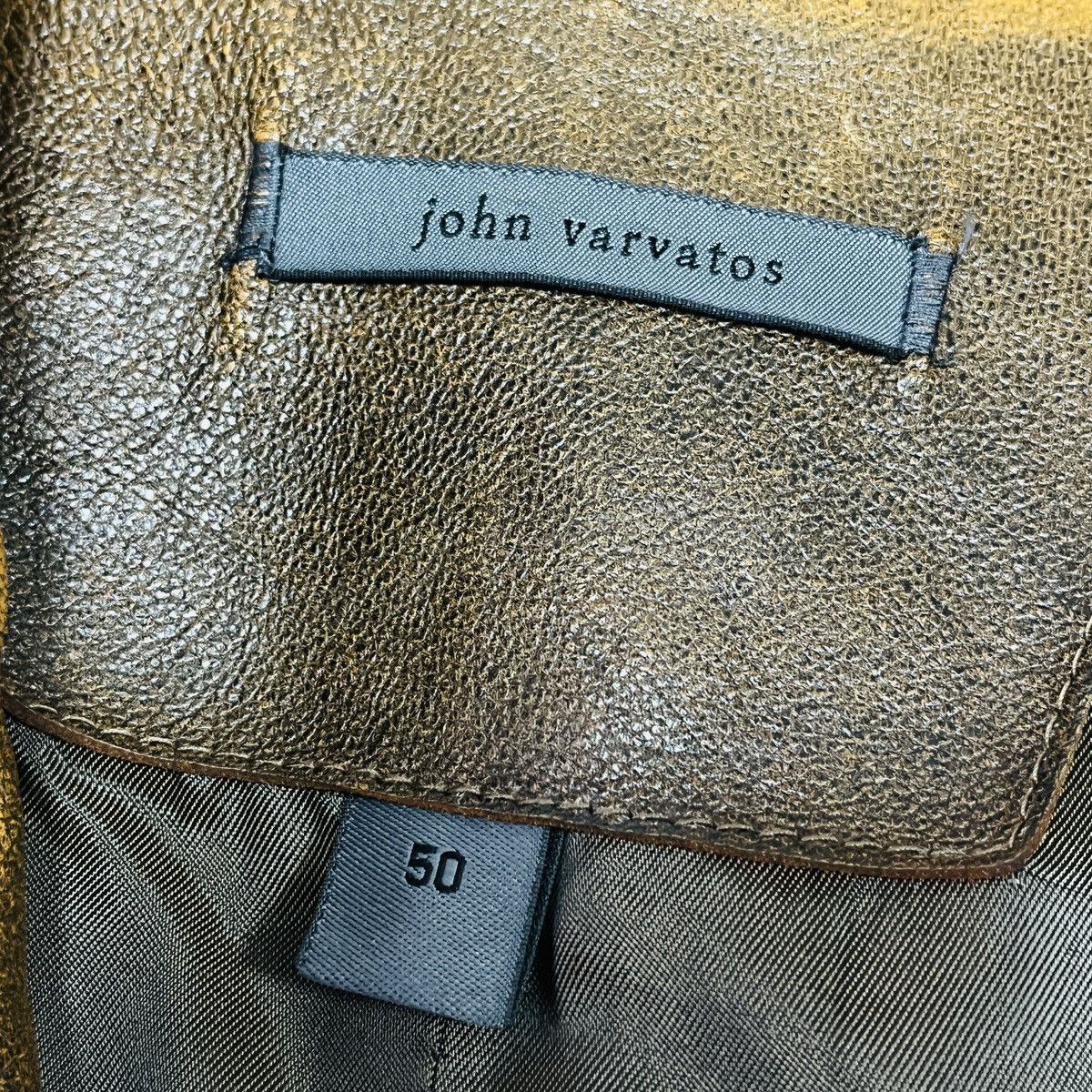 Genuine Leather × John Varvatos JOHN VARVATOS GOAT LEATHER TRENCH COAT ITALY SIZE 52 Size US L / EU 52-54 / 3 - 19 Thumbnail