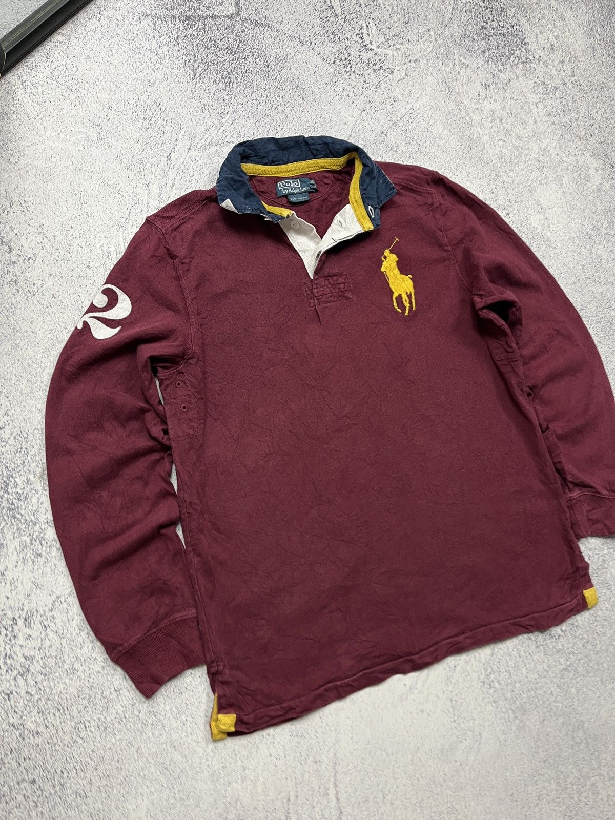 Polo Ralph Lauren Vintage 90’s Polo Ralph Lauren Rugby Shirt Big Pony Y2k Size US M / EU 48-50 / 2 - 4 Thumbnail