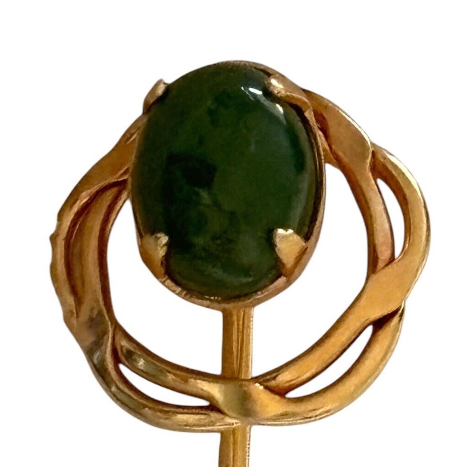 Other Arthur Pepper ART Stick Pin 1/20th 12k GF Nephrite Jade Size ONE SIZE - 7 Thumbnail