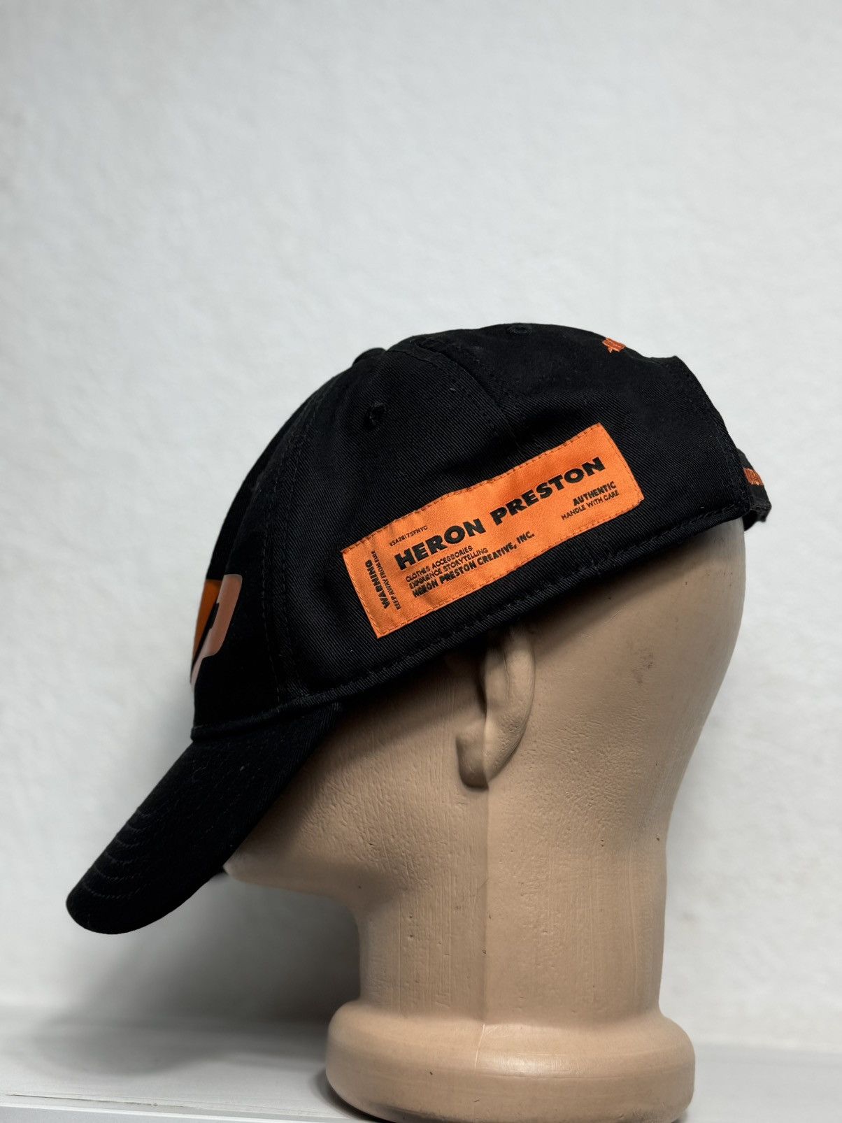 Heron Preston Heron Preston Luxury Black Cap Big Logo Hype Size ONE SIZE - 3 Thumbnail