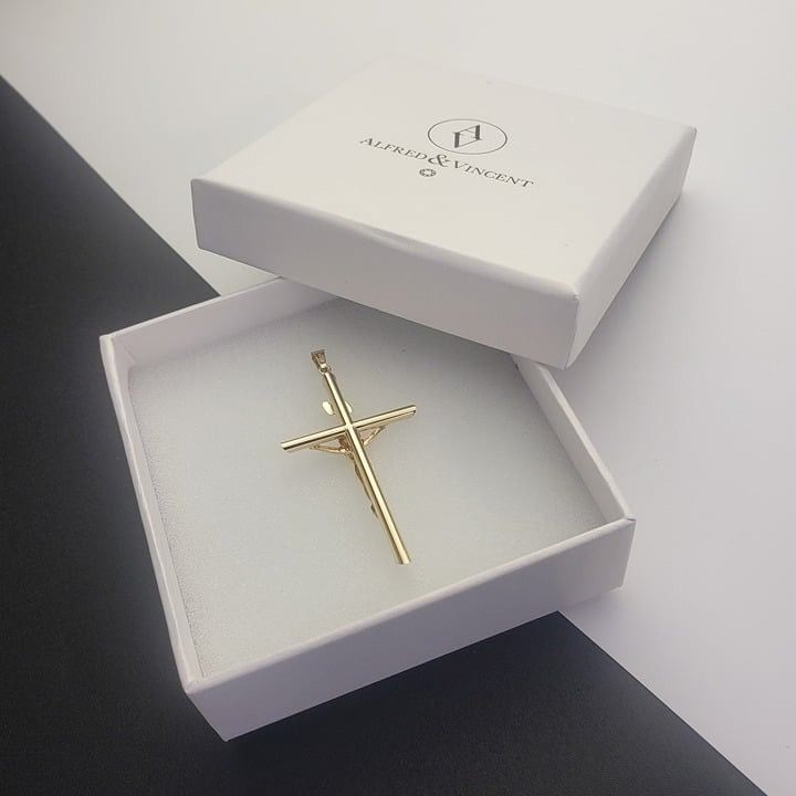 Other Jesus INRI Crucifix Catholic Cross 14k Yellow Gold Pendant Size ONE SIZE - 2 Thumbnail