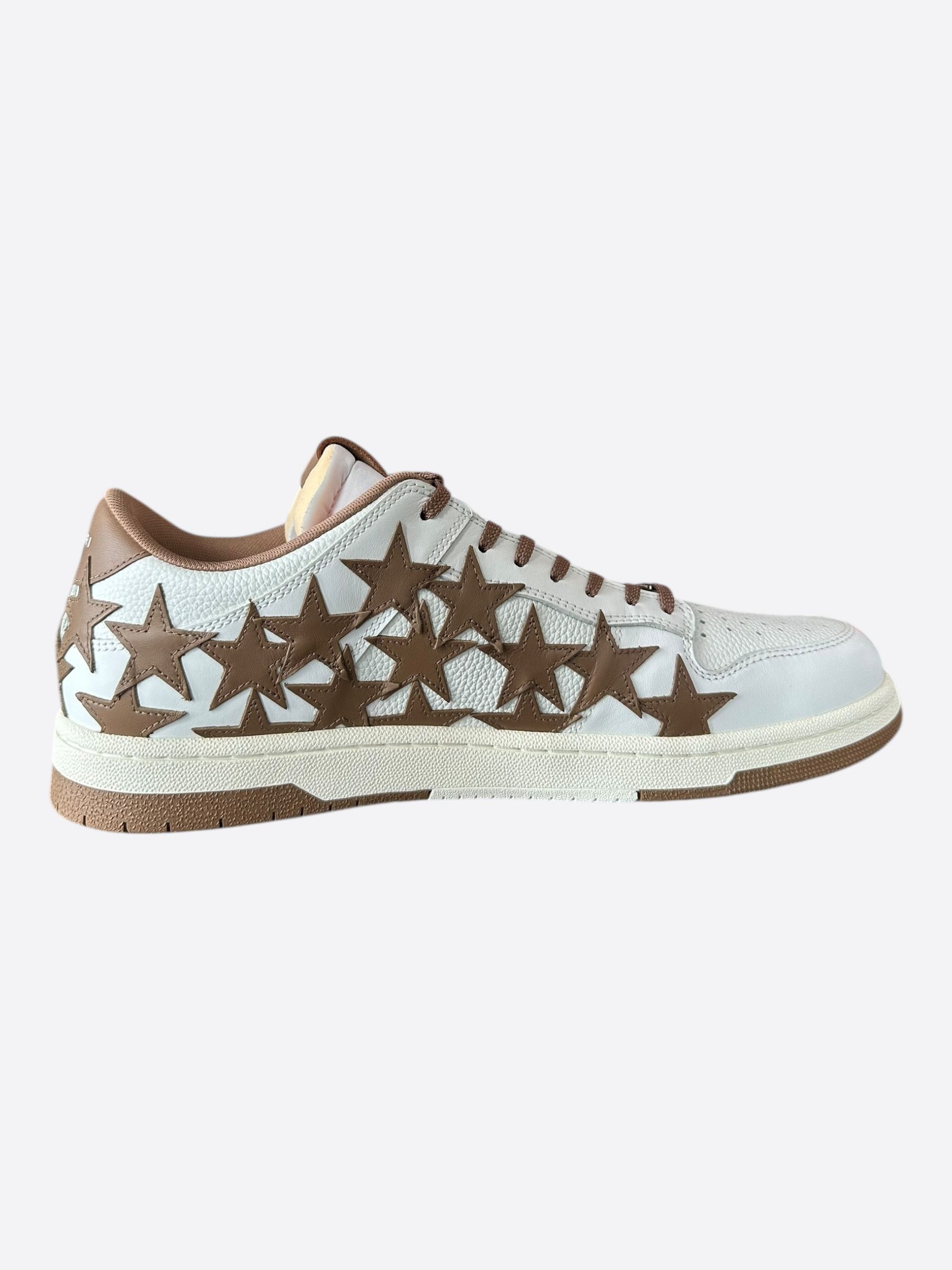 Amiri Amiri White & Brown Stars Low Top Sneakers Size US 13 / EU 46 - 5 Thumbnail