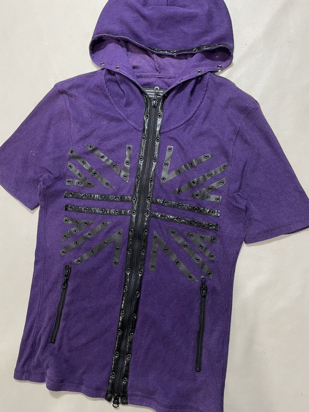 If Six Was Nine NCFM Zip UpThermal hoodie Studded bondage goth ifsix style Size US S / EU 44-46 / 1 - 3 Thumbnail