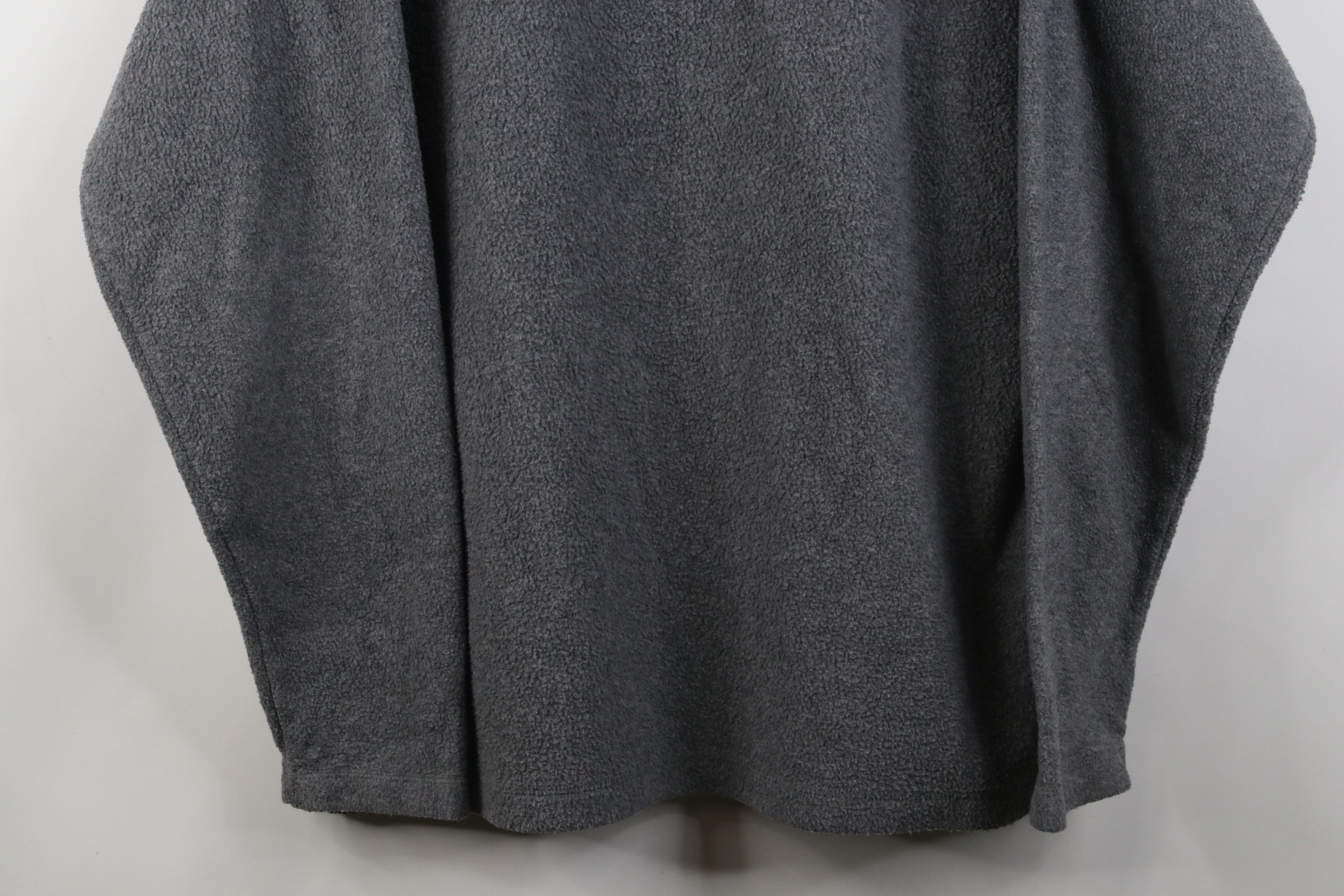 Vintage Vintage 90s Streetwear Blank Fleece Henley Sweater Gray Size US L / EU 52-54 / 3 - 3 Thumbnail