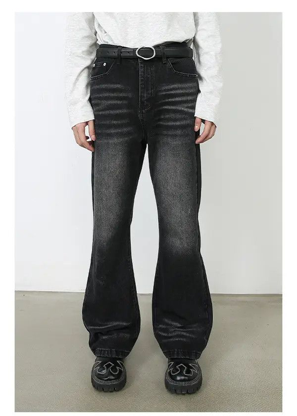VIBE Japanese retro loose straight-leg whisker flared jeans Size US 32 / EU 48 - 1 Thumbnail