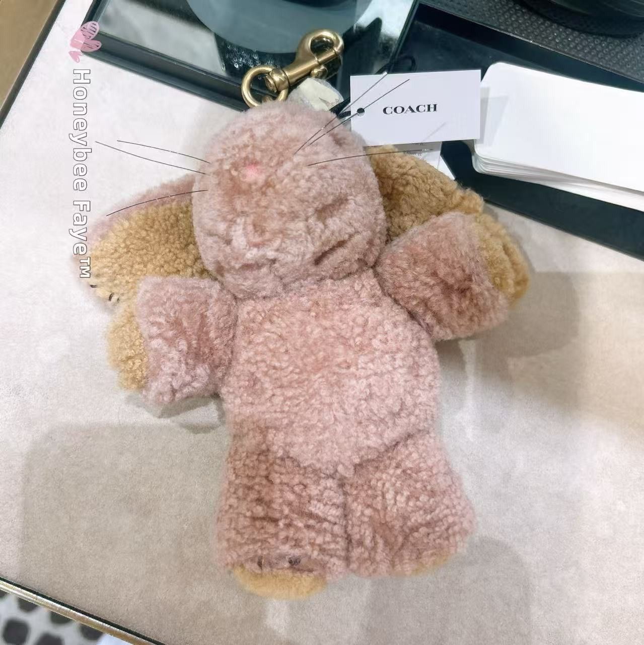 Coach Floppy Bag Charm In Shearling CCR21 Size ONE SIZE - 3 Thumbnail