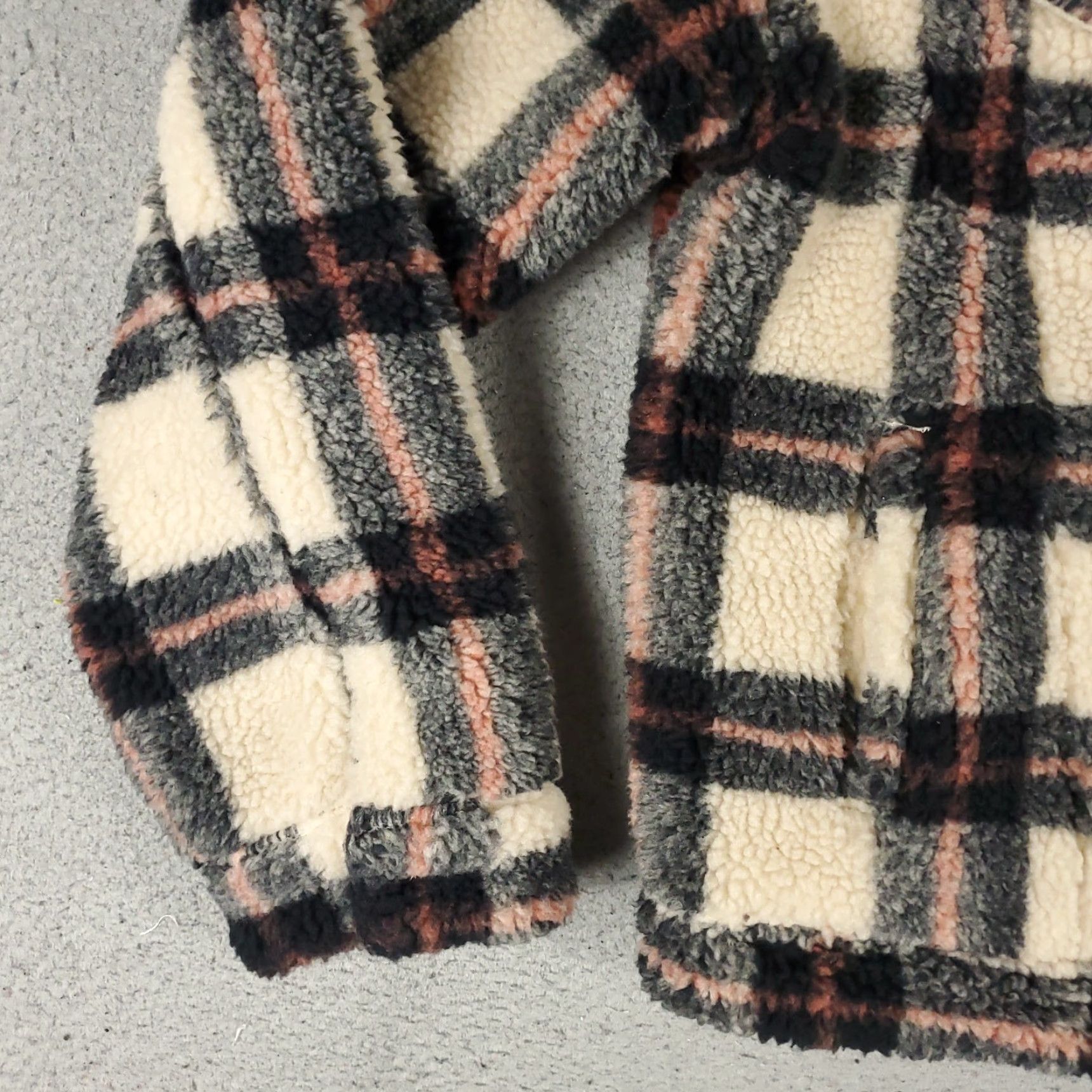 Levi's Levi's Jacket Womens Size Small Beige Plaid Fleece Sherpa Bomber Coat Short Regular Classic Modern American Size S / US 4 / IT 40 - 4 Thumbnail