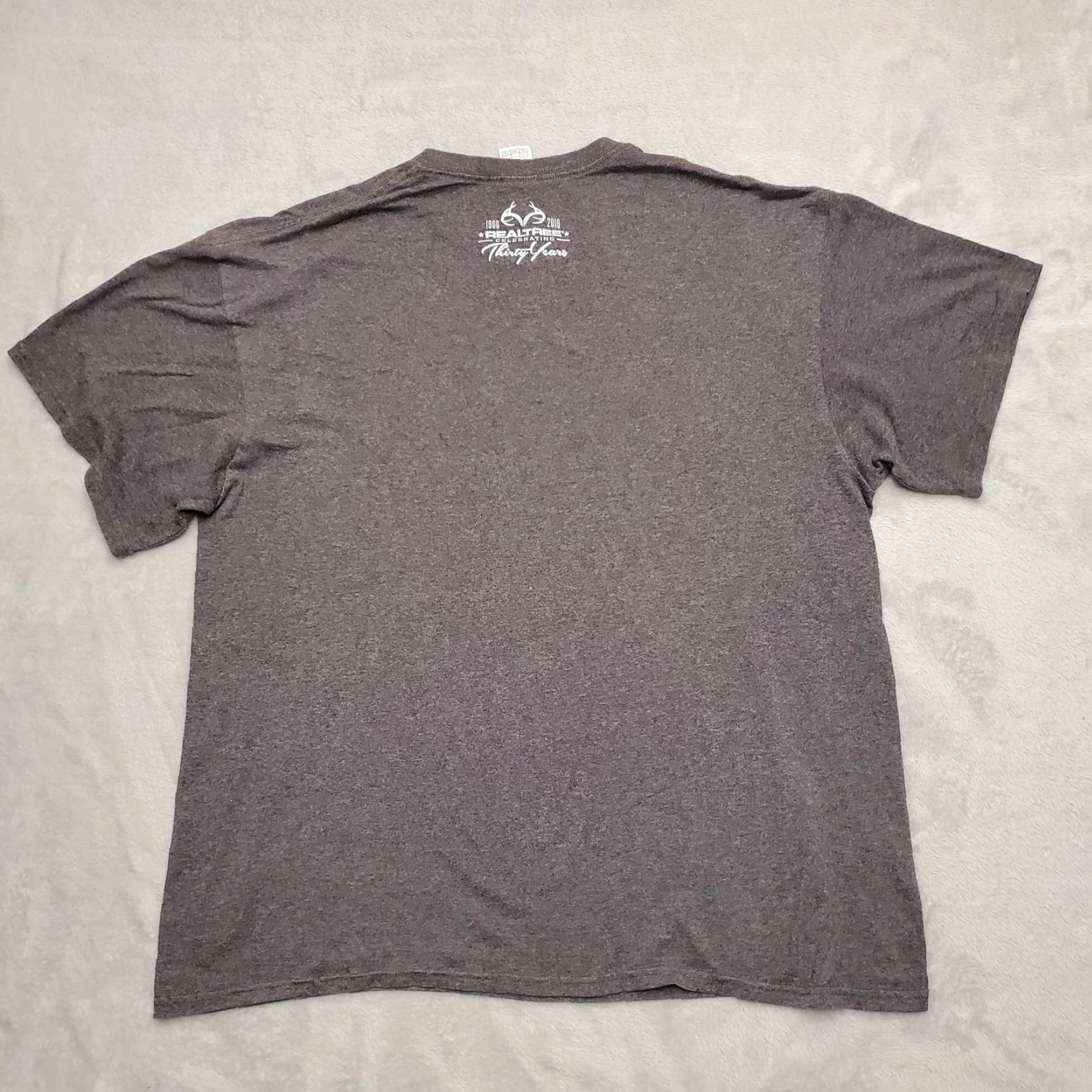Delta Realtree Shirt Men XL Gray Short Sleeve Crewneck Camo Antler TEE Size US XL / EU 56 / 4 - 6 Thumbnail