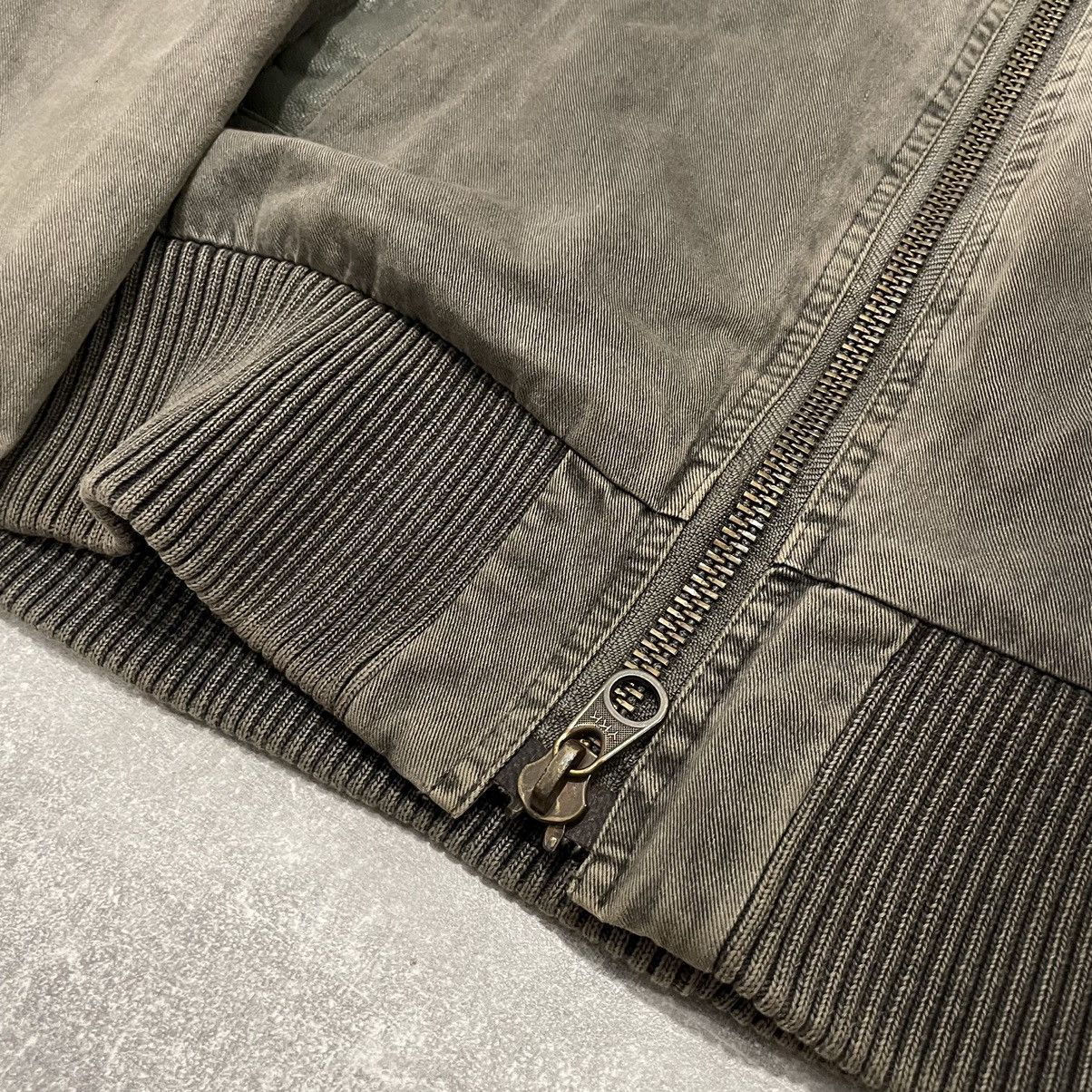 Allsaints moto distress leather bomber jacket vintage 90s