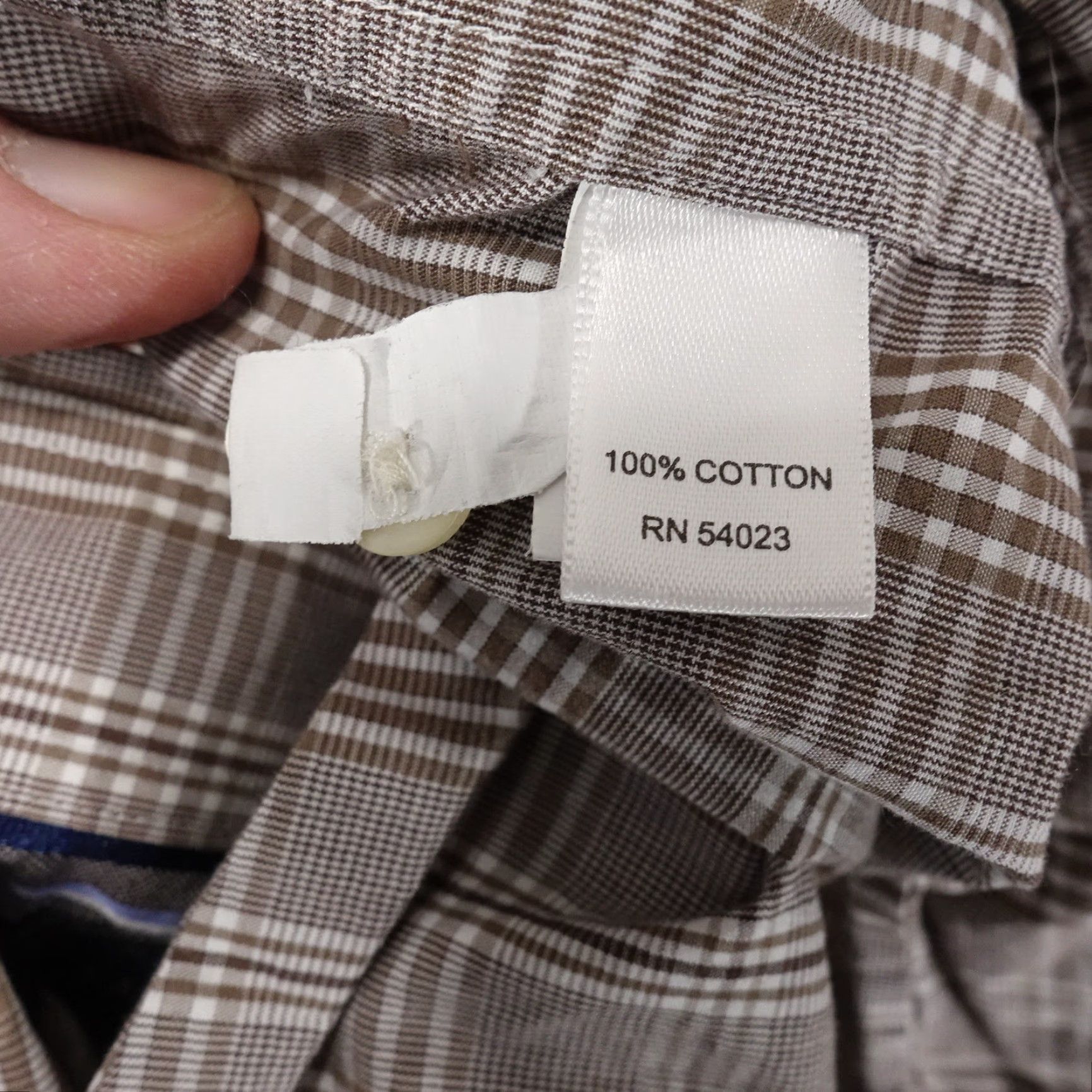 Banana Republic Vintage Banana Republic Men's Slim Fit Brown Check Button-Down Shirt M Size US M / EU 48-50 / 2 - 7 Thumbnail