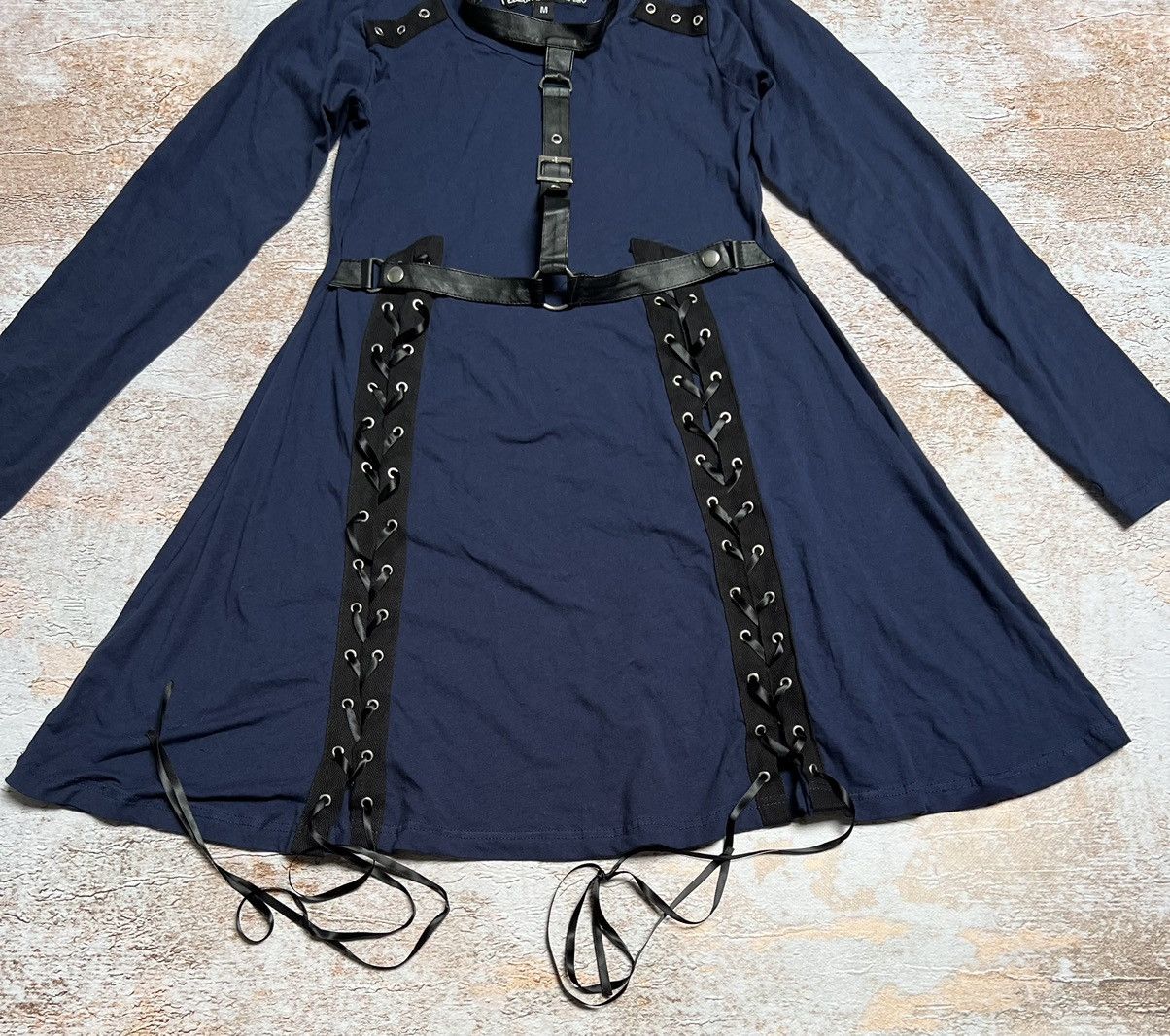 If Six Was Nine Vintage gothic flare dress with straps and choker Size M / US 6-8 / IT 42-44 - 2 Thumbnail