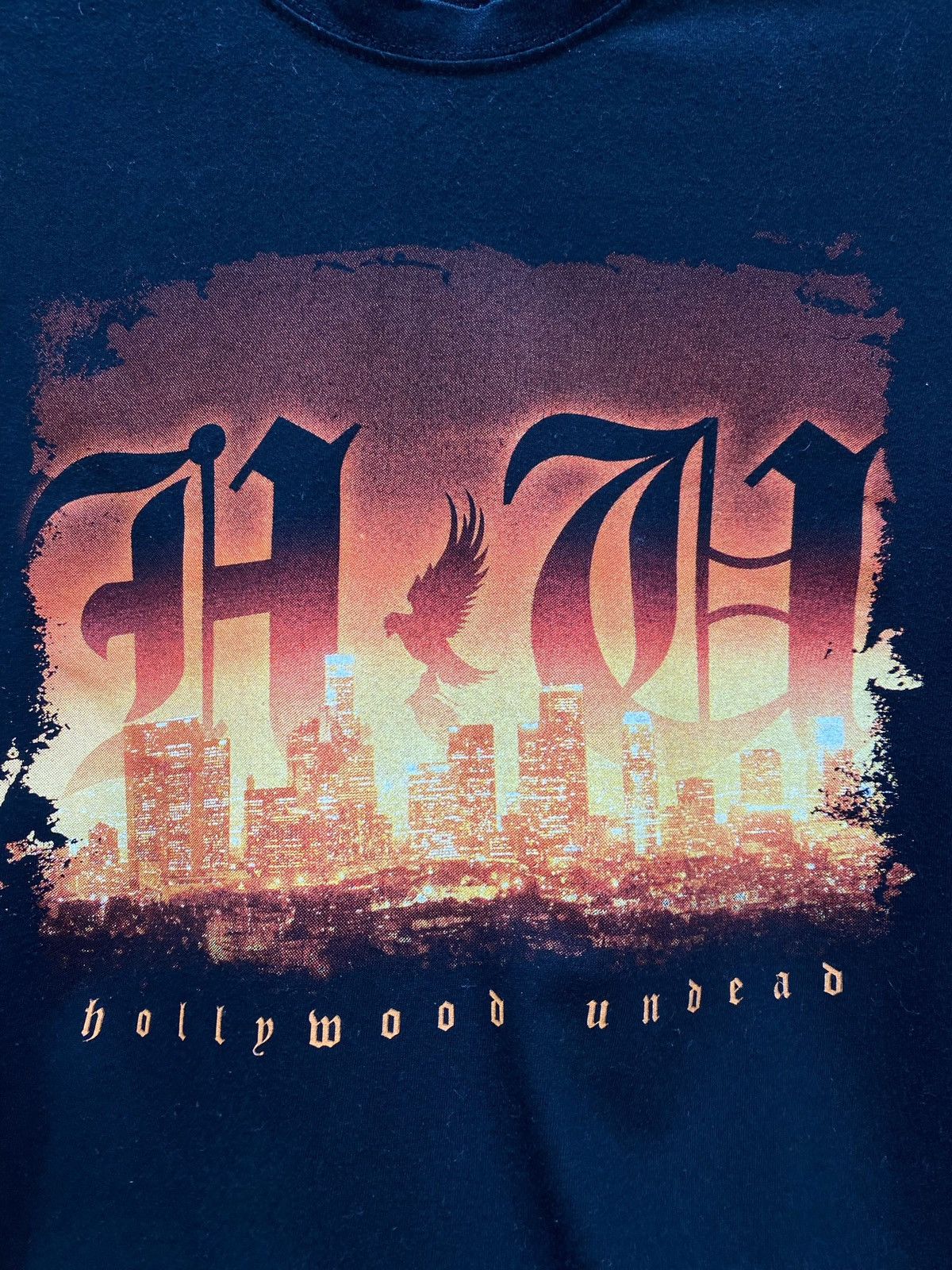 Band Tees × Vintage VINTAGE Y2K HOLLYWOOD UNDEAD TEE Size US L / EU 52-54 / 3 - 8 Thumbnail