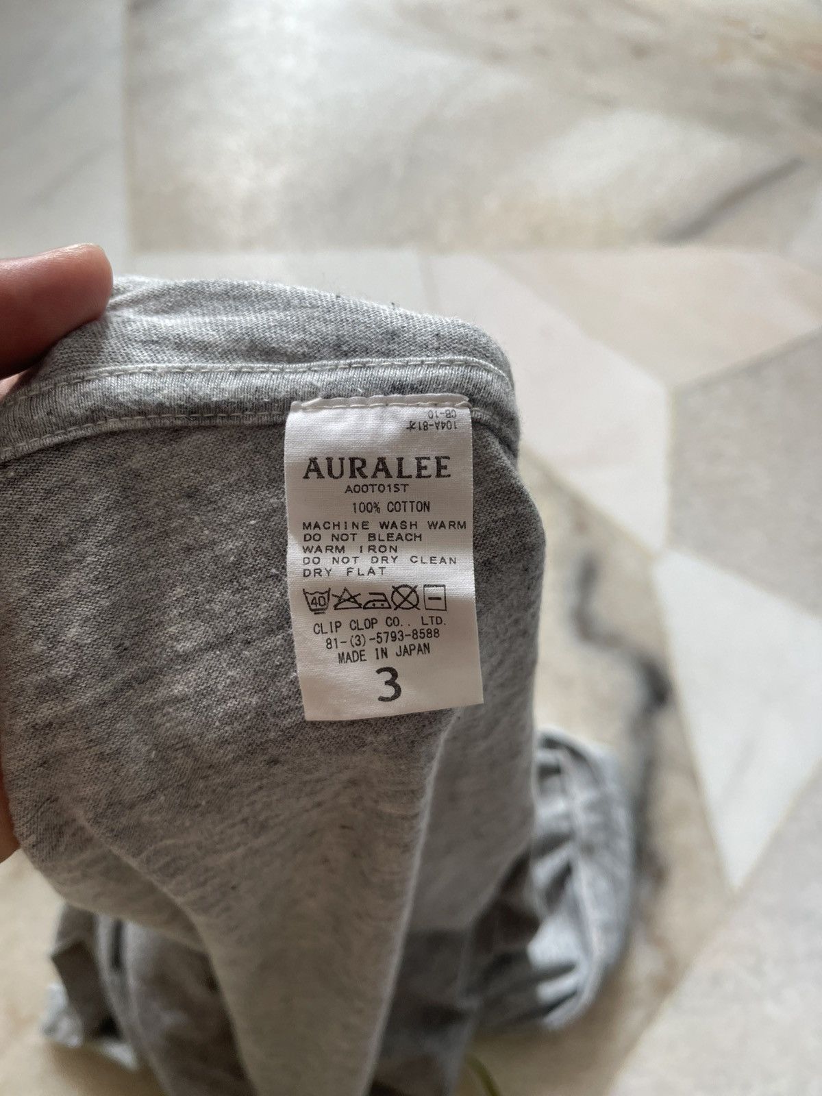Auralee Auralee Plain Tee Size US M / EU 48-50 / 2 - 8 Thumbnail