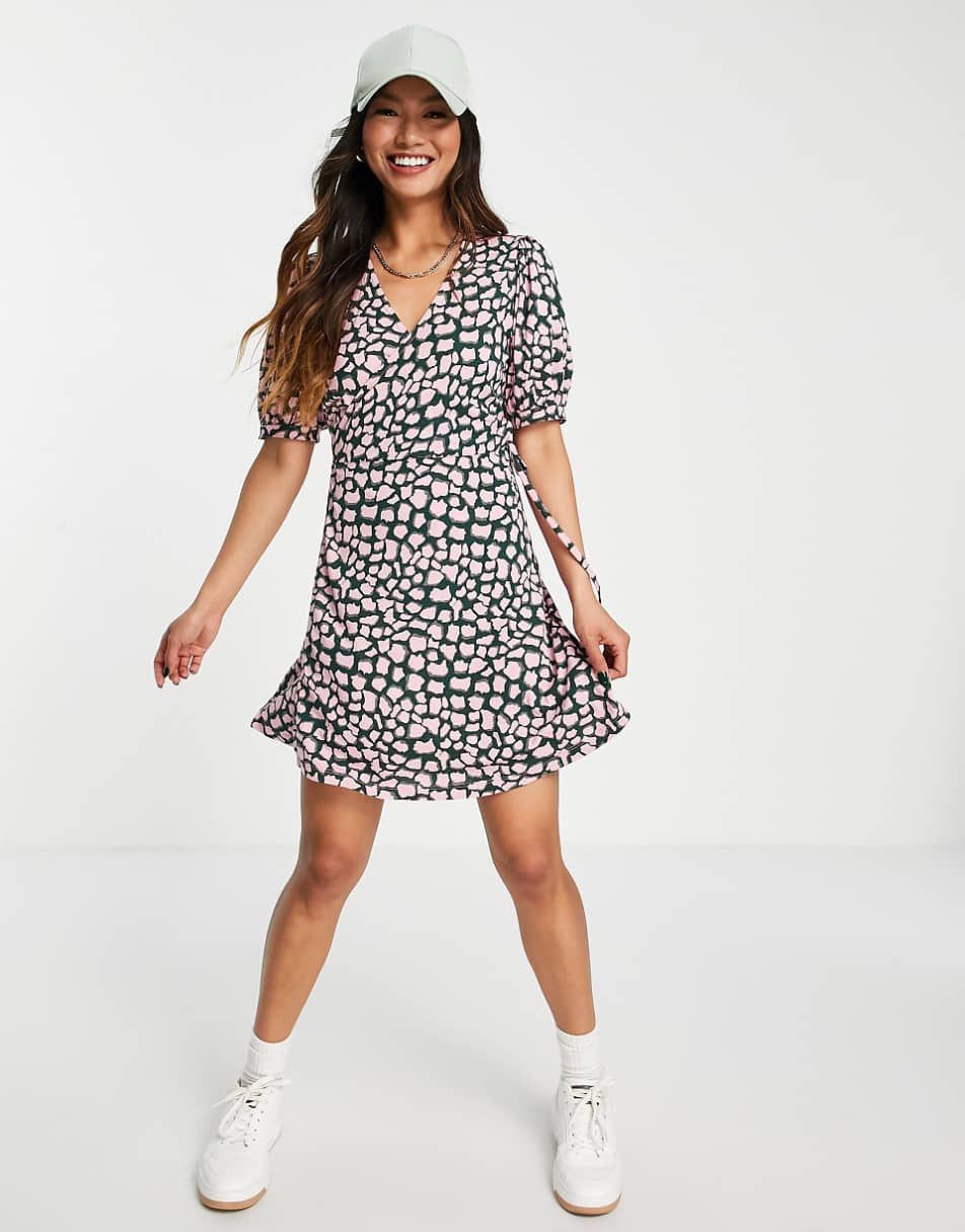 Whistles WHISTLES | Giraffe Print Wrap Mini Dress | US 10 UK 14 | NWT Size XL / US 12-14 / IT 48-50 - 1 Thumbnail