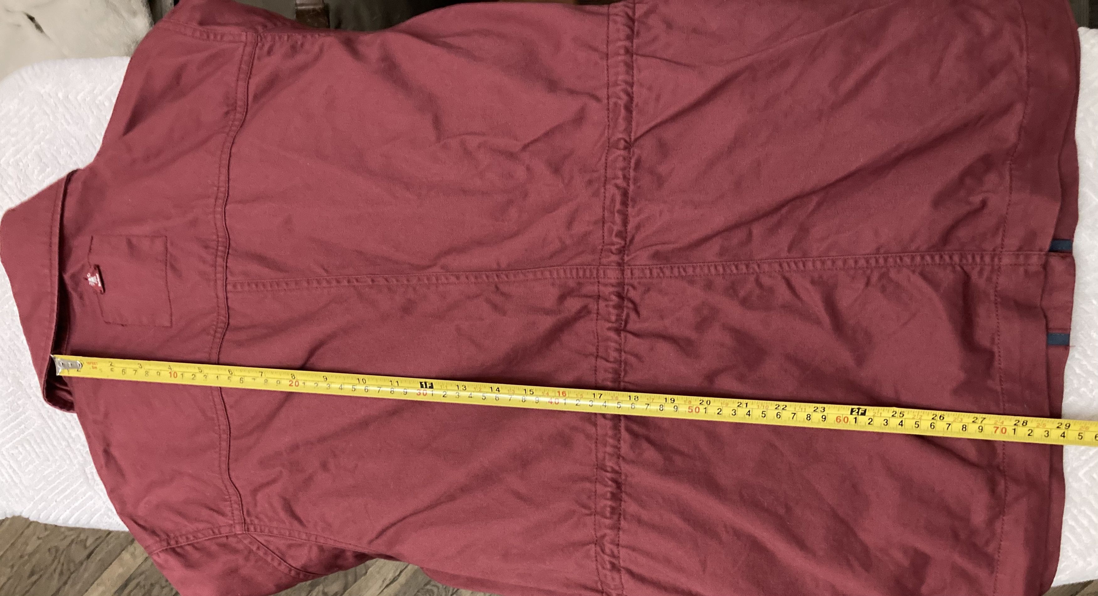 Barbour Barbour Saltwater Overshirt Burgundy Red Mulberry Cotton Size L / US 10 / IT 46 - 13 Thumbnail