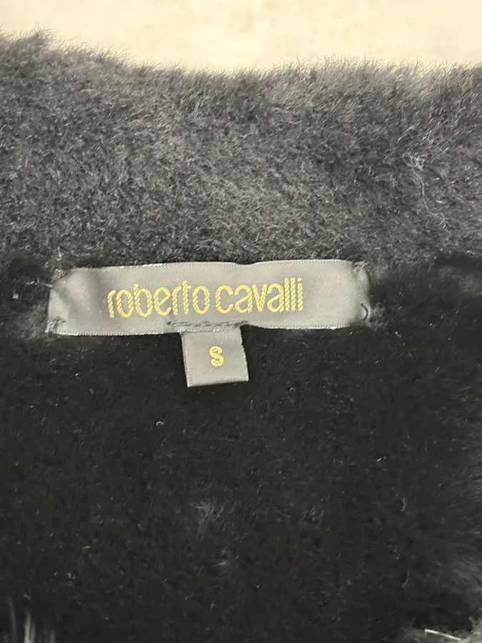 Roberto Cavalli 2000s Roberto Cavalli Black & Golden Royal Shearling Jacket Size M / US 6-8 / IT 42-44 - 11 Thumbnail