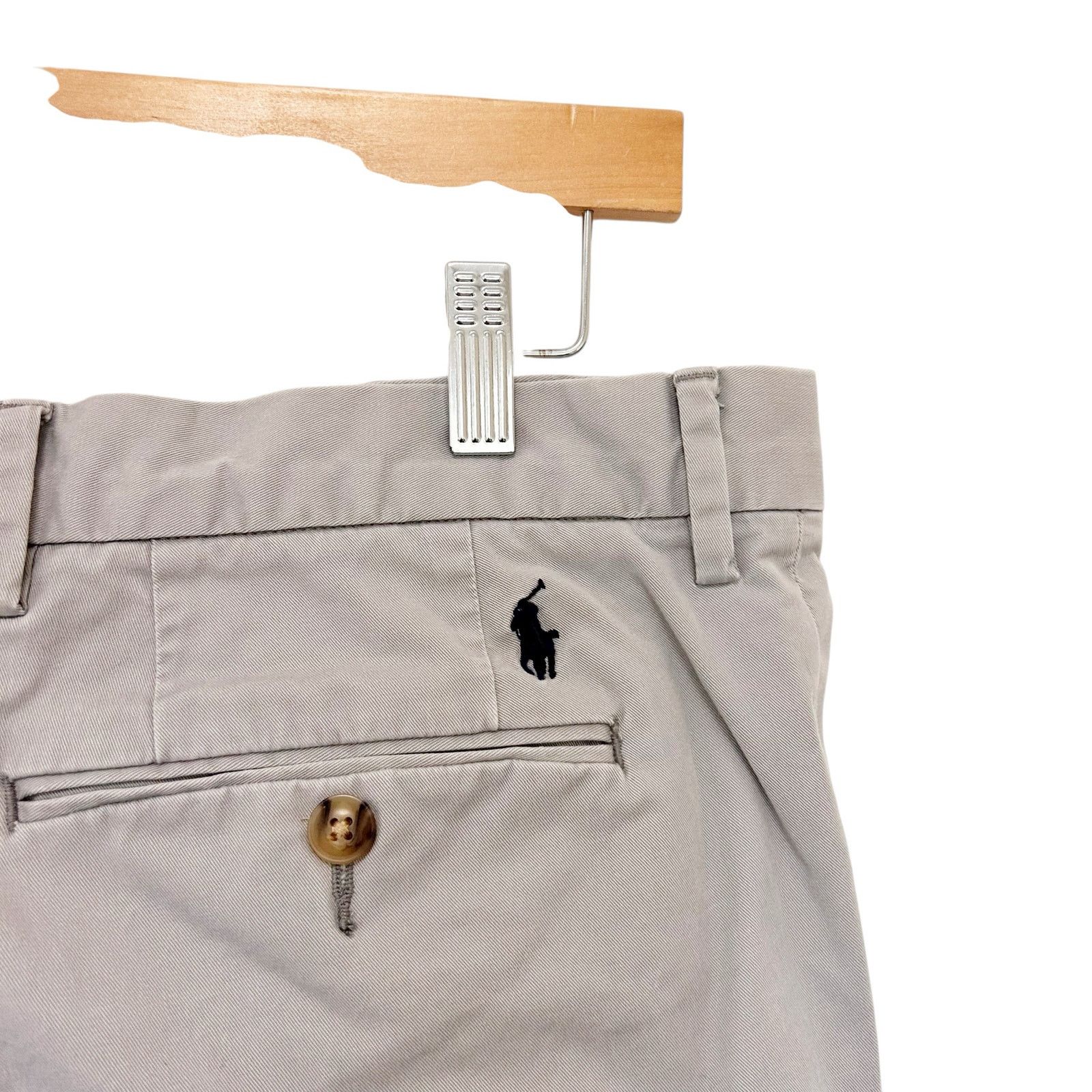 Polo Ralph Lauren Polo Ralph Lauren Gray Chino Flat Front Pants Sz 34x34 Size US 34 / EU 50 - 4 Thumbnail