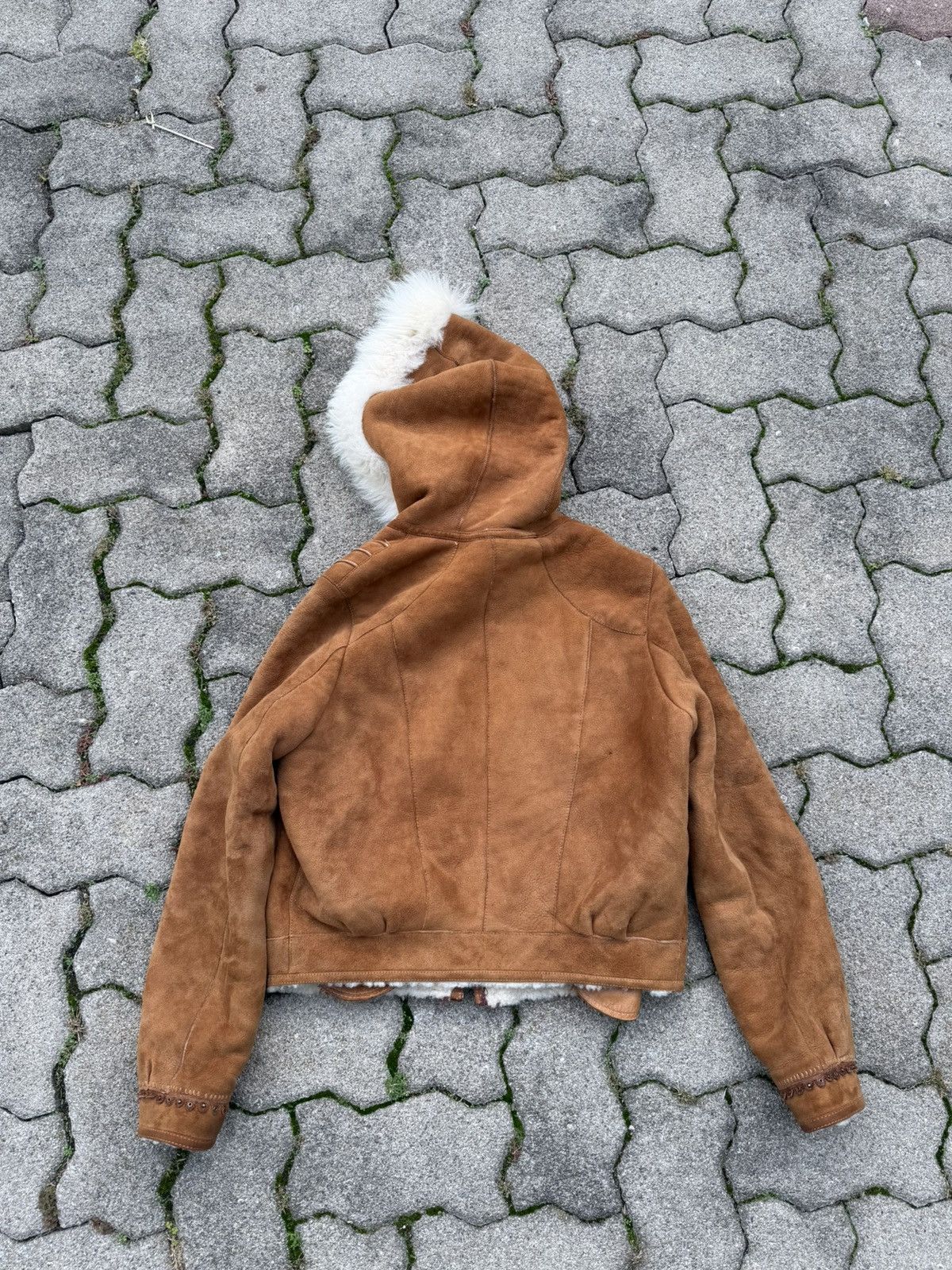 Leather Suede Leather Insulated Lamb Fur Fitted Jacket Size US S / EU 44-46 / 1 - 15 Thumbnail