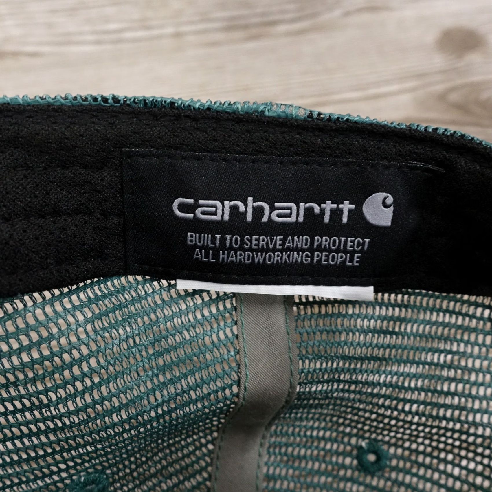 Carhartt Carhartt Green Canvas Vented Adjustable Snapback Baseball Hat Cap - Unisex Adults, Casual Hat, Green, Adjustable, Solid, 90s? Size ONE SIZE - 8 Thumbnail