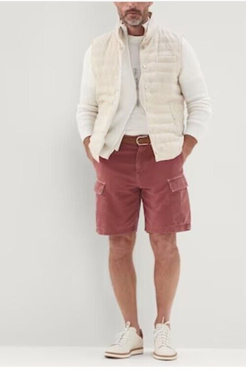 Image of Brunello Cucinelli O1W1Db10524 Bermuda Shorts In Red, Men's (Size 34)