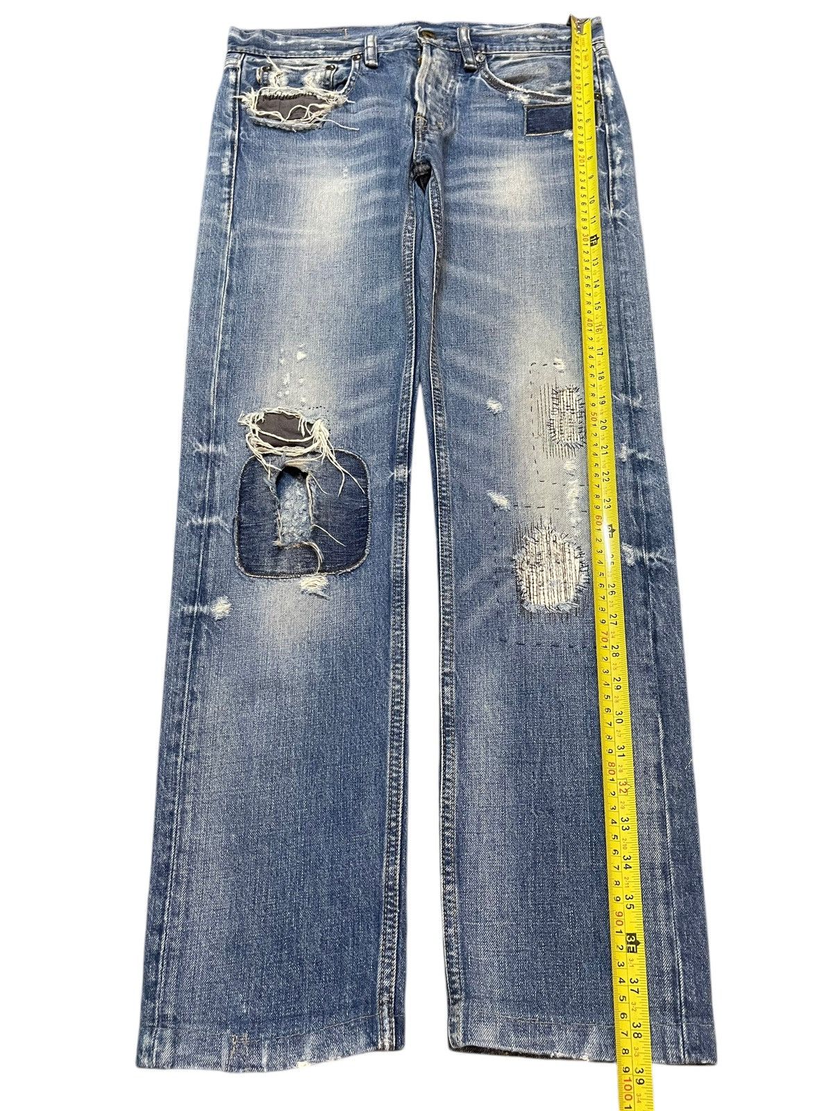 Polo Ralph Lauren Vintage RL Ralph Lauren Faded Wash Style Distressed Jeans Size US 31 - 13 Thumbnail