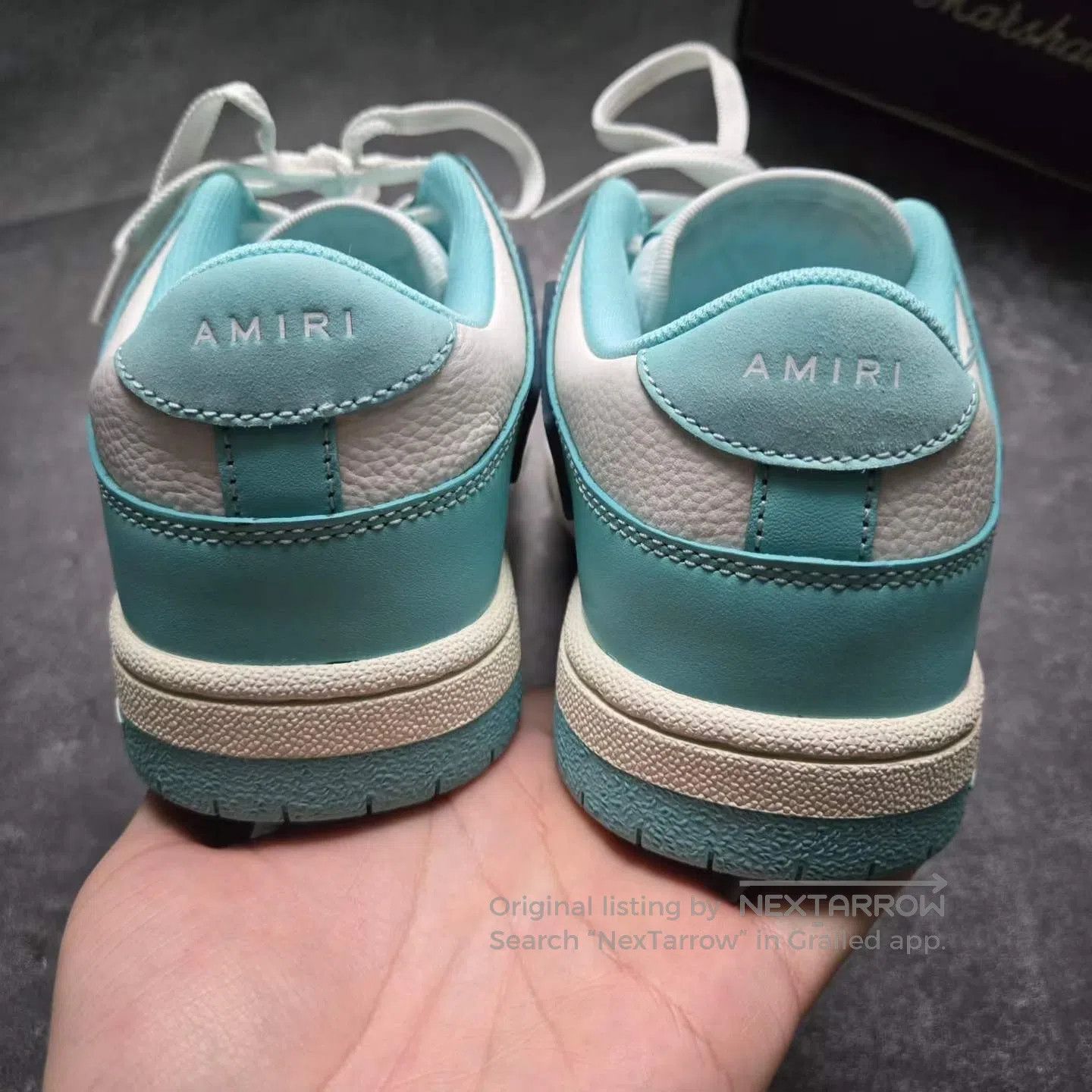 Amiri AMIRI White and Blue Bone Shoes| Size US 8 / EU 41 - 3 Thumbnail