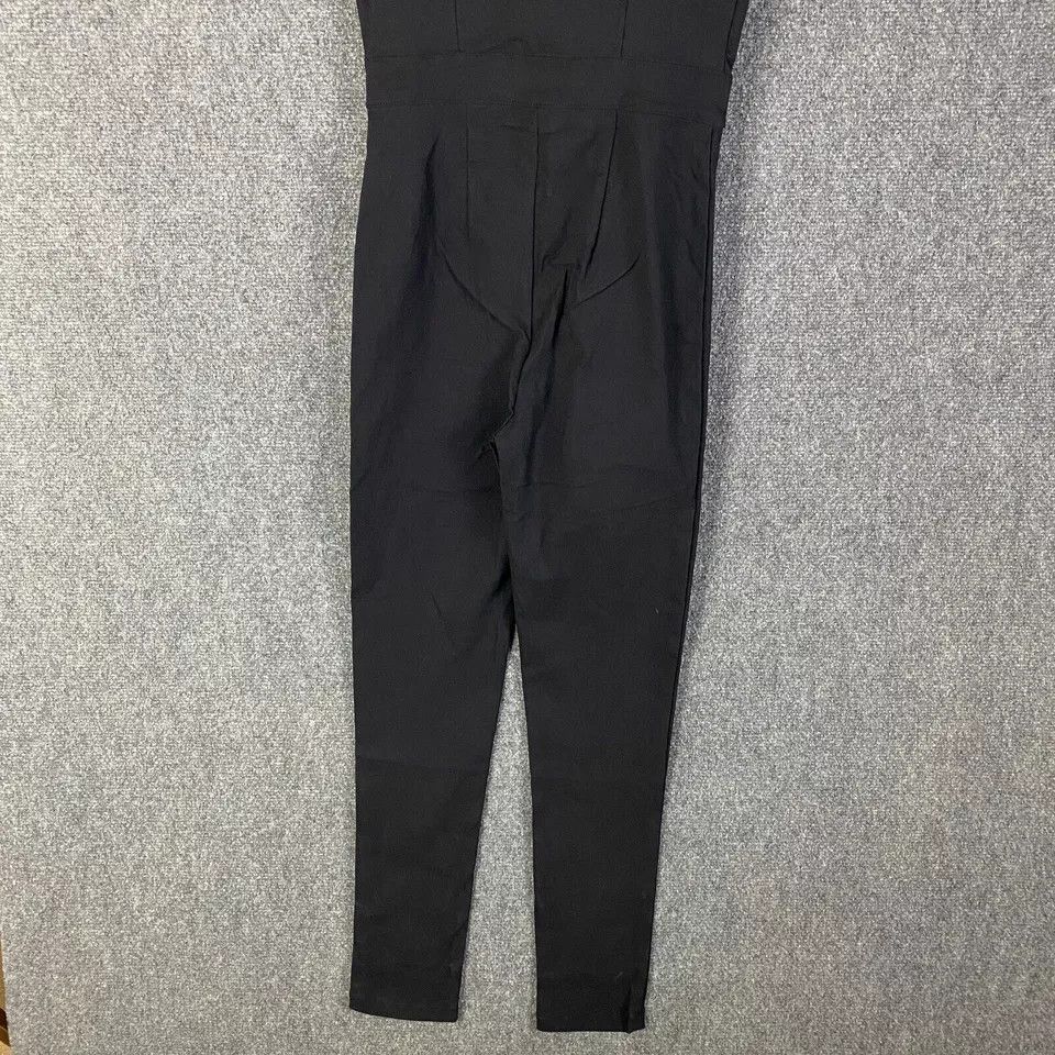 Other Haute Monde Jumpsuit Women's Medium Rayon Blend Black NWT M Size 30" / US 8 / IT 44 - 7 Thumbnail