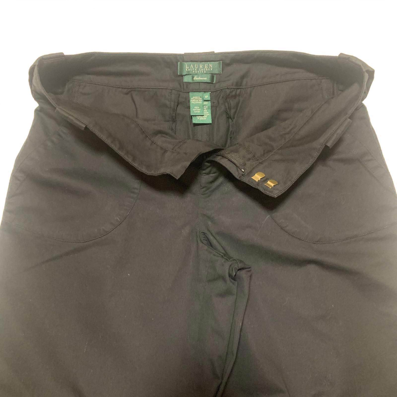 Lauren Ralph Lauren Lauren Ralph Lauren Women's 6P Black Wide Leg Gaucho Pants Size 28" / US 6 / IT 42 - 3 Thumbnail