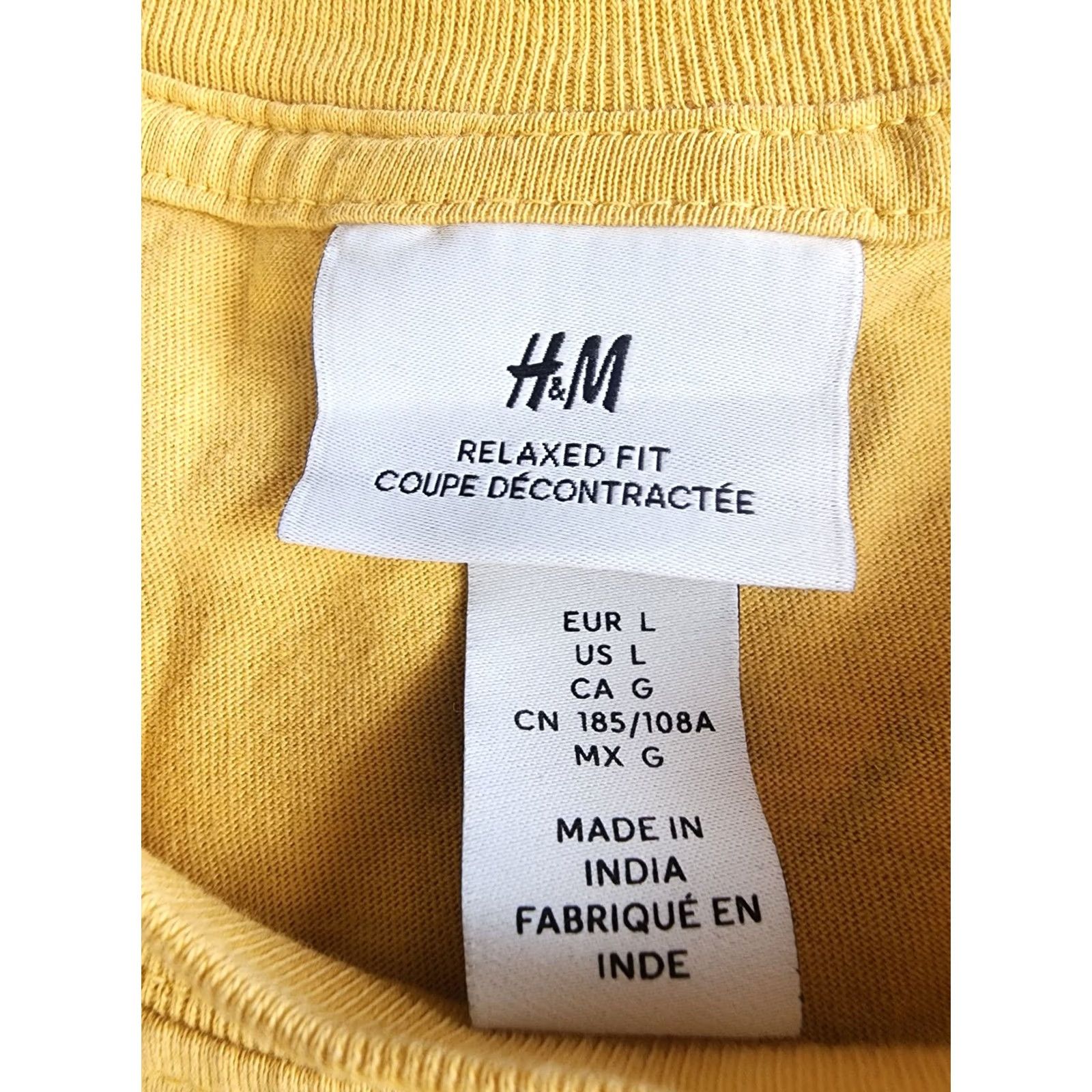 H&M H&M Shirt Men's Yellow T-Shirt Large L Electric Scenery Optic Vision & Motion Size US L / EU 52-54 / 3 - 3 Thumbnail