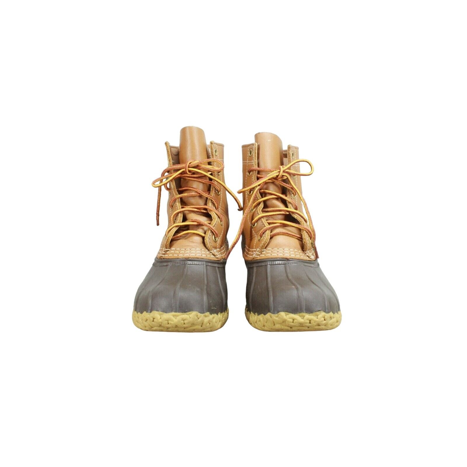 Leather LL Bean Womens Leather 8-Inch Thinsulate Duck Boots Size US 7 / IT 37 - 3 Thumbnail