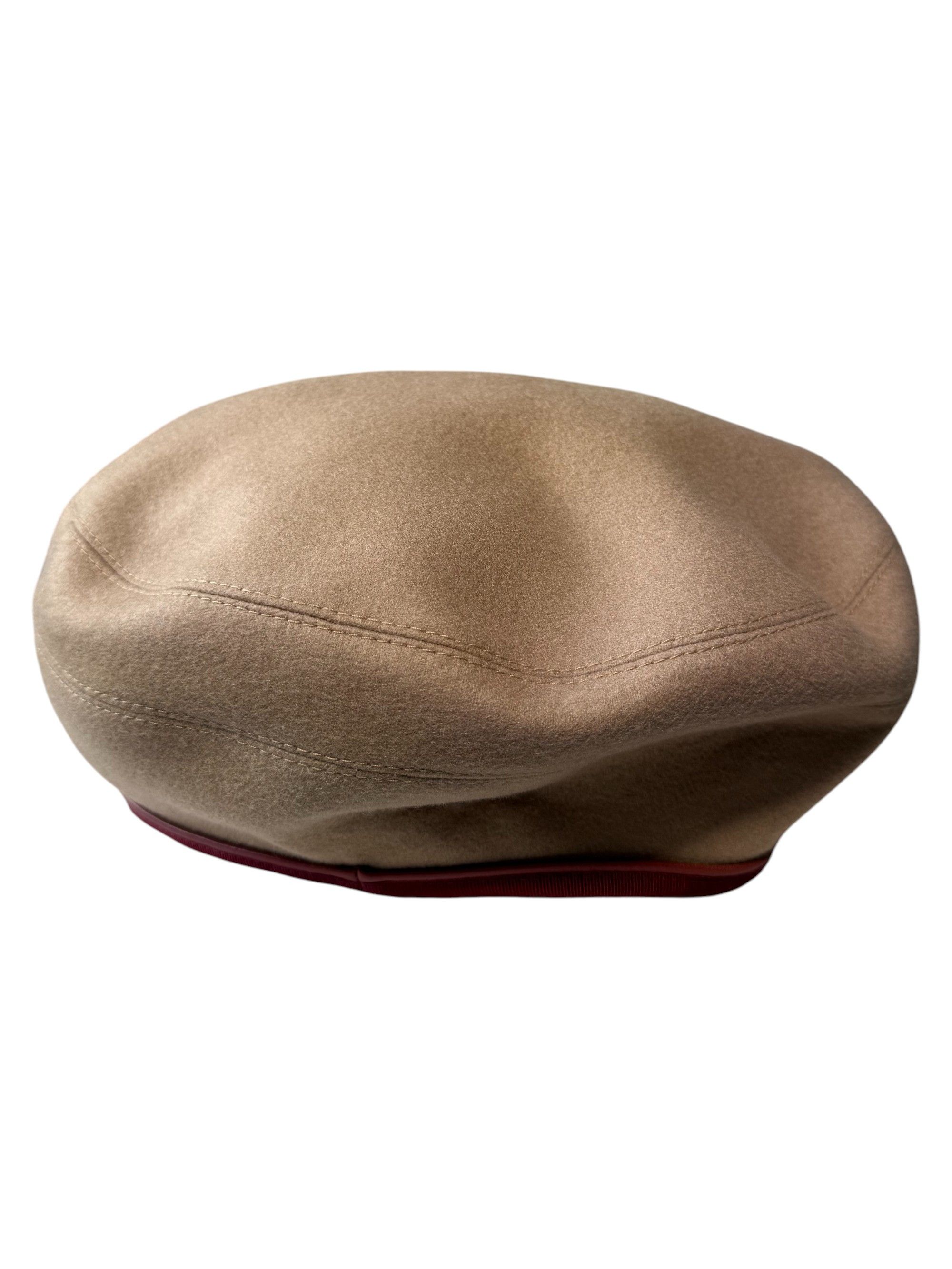 Hermes Hermes Camel Cashmere Saint Honore Serie Beret Size 58 Size ONE SIZE - 6 Thumbnail