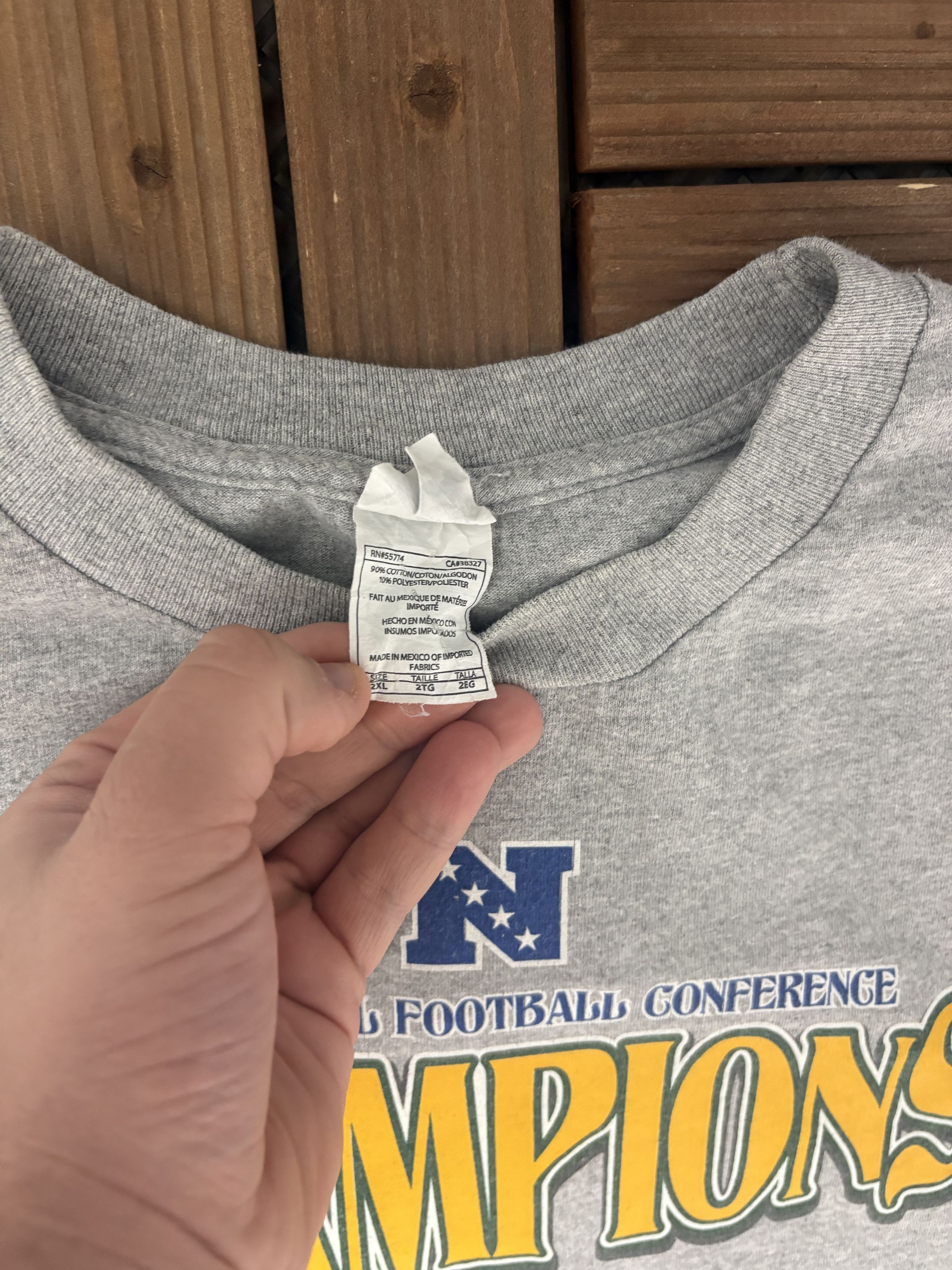 Vintage Green Bay Packers NFC Champions 2010 Vintage Long Sleeve Size US XXL / EU 58 / 5 - 6 Thumbnail