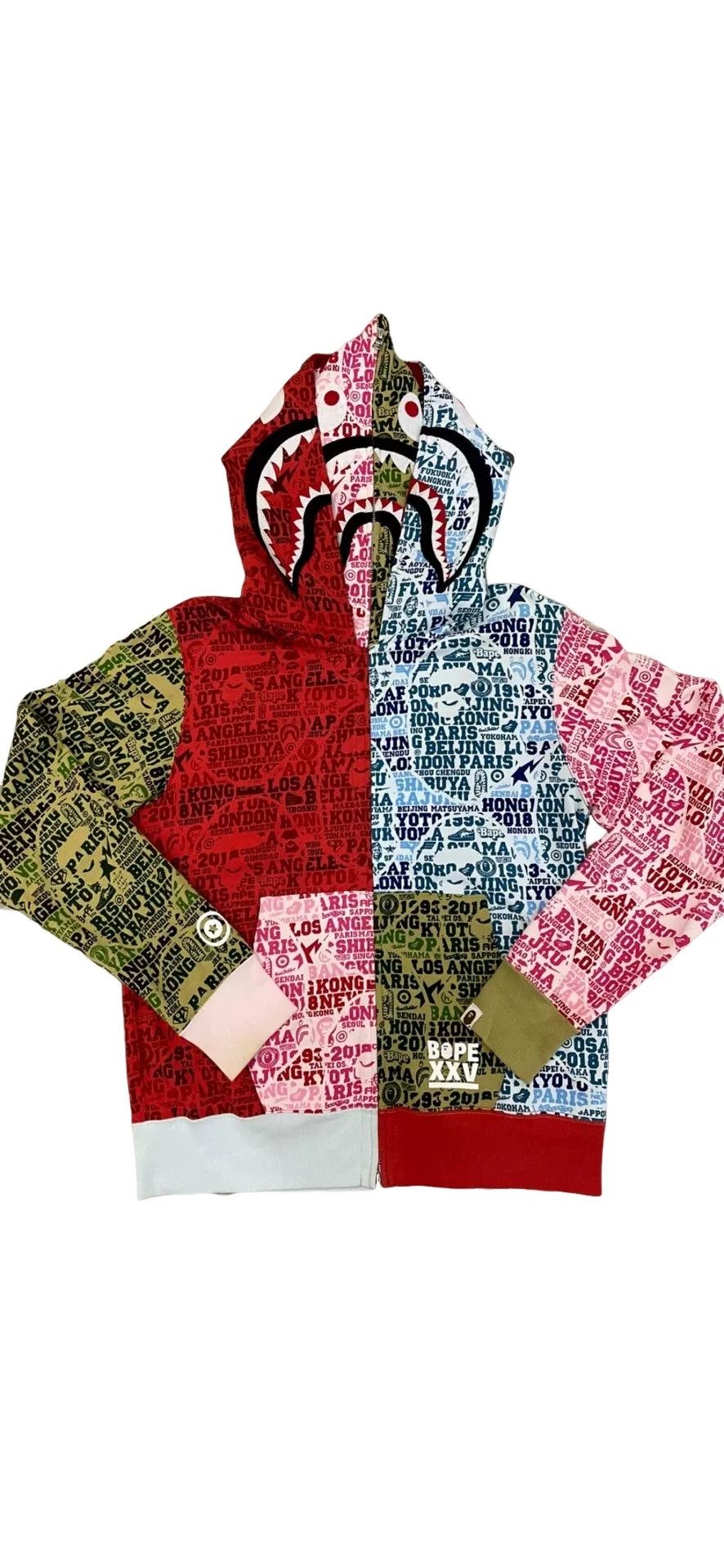 Bape BAPE 25th Anniversary Shark Hoodie Size M Size US M / EU 48-50 / 2 - 1 Thumbnail