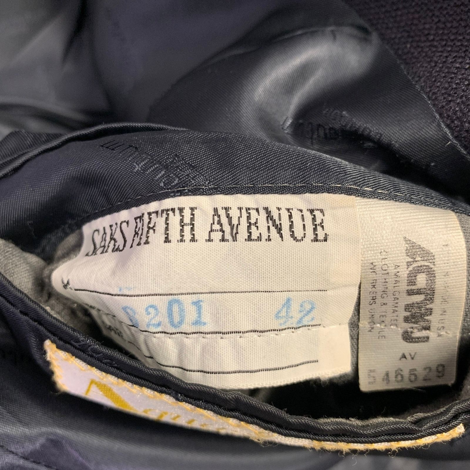 Aquascutum AQUASCUTUM Size 42 Navy Wool Single Breasted Sport Coat Size 42R - 8 Thumbnail