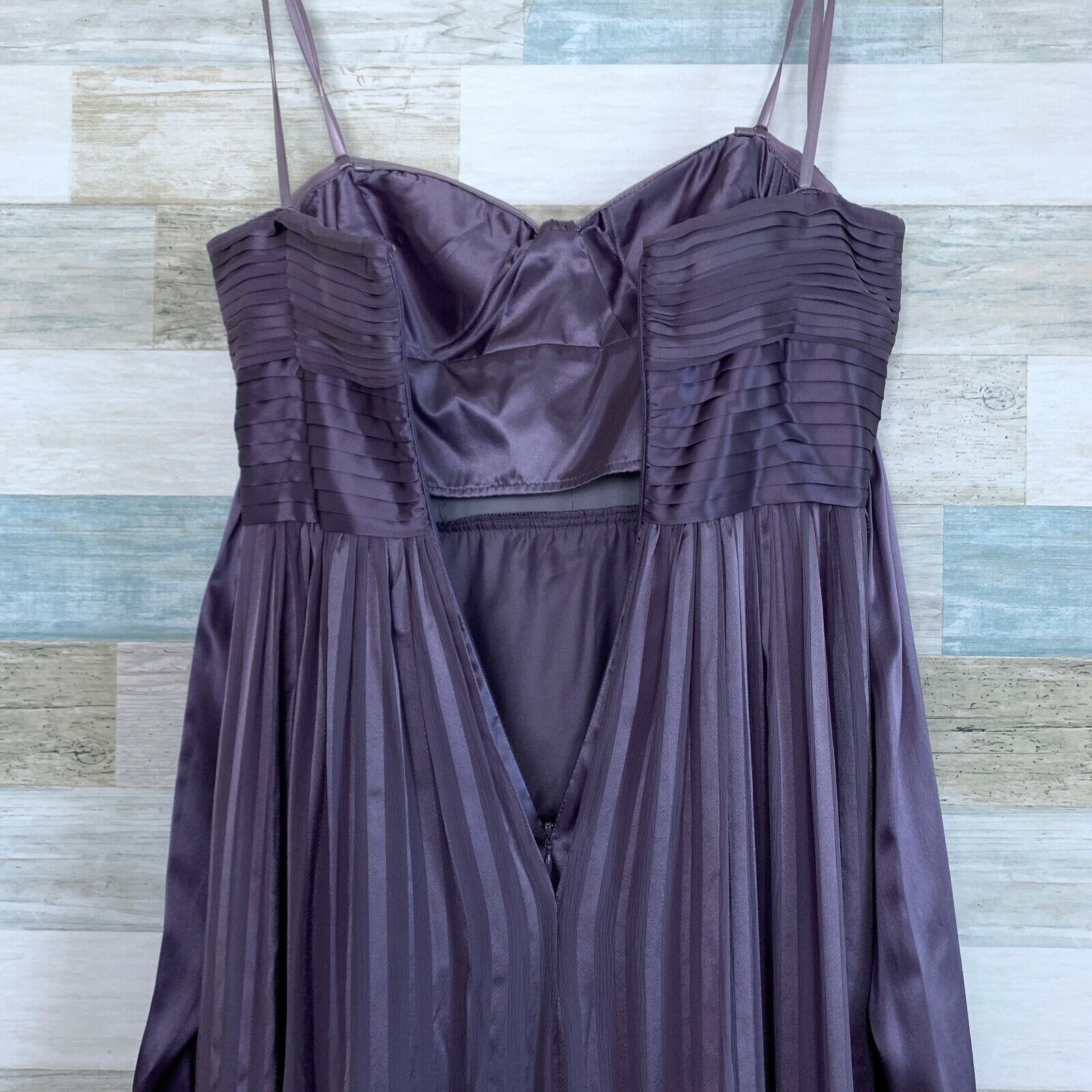 Bcbgmaxazria BCBGMaxazria Pure Silk Alicia Bridesmaid Gown Purple 0 2 Size XS / US 0-2 / IT 36-38 - 7 Thumbnail