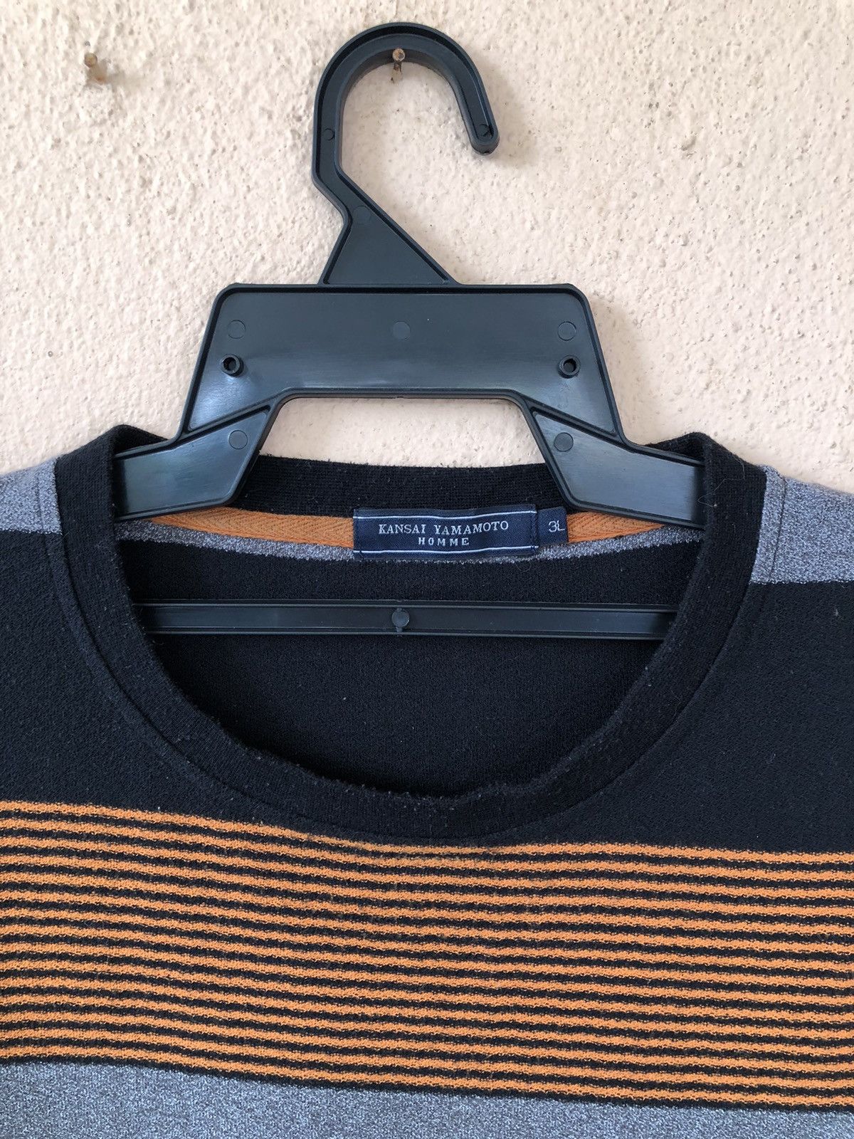 Japanese Brand × Kansai Yamamoto × Vintage Vintage KANSAI YAMAMOTO Homme Striped Pocket Tee Size US XL / EU 56 / 4 - 4 Thumbnail