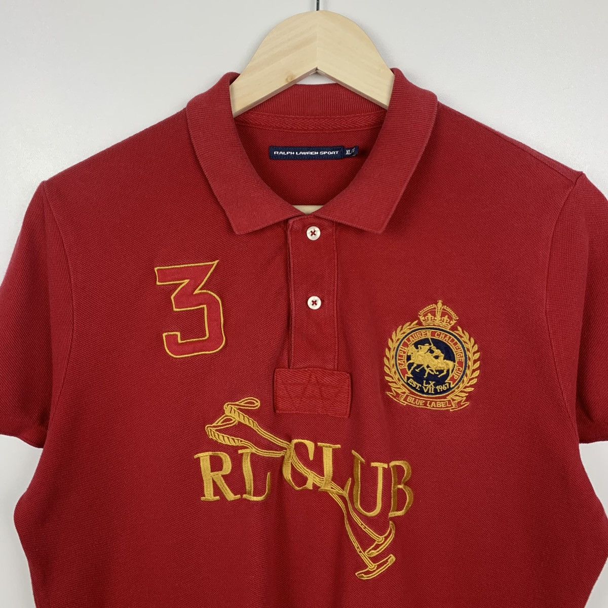 Ralph Lauren Sport Vintage Polo Ralph Lauren Red Polo Shirt Women’s XL RL Club Size XL / US 12-14 / IT 48-50 - 6 Thumbnail