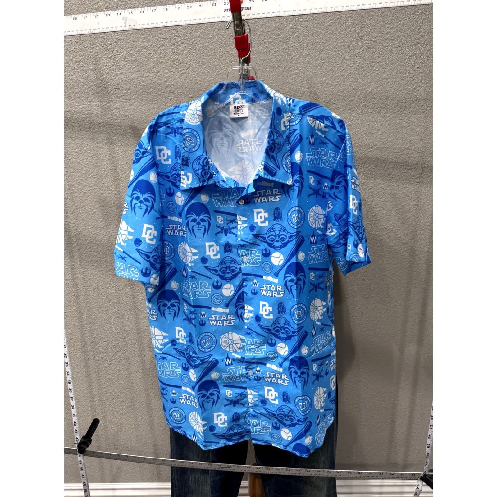Star Wars BBA Star wars National Shirts XL Button Up Short Sleeve Mens Multicolor Shirt Size US XL / EU 56 / 4 - 2 Thumbnail
