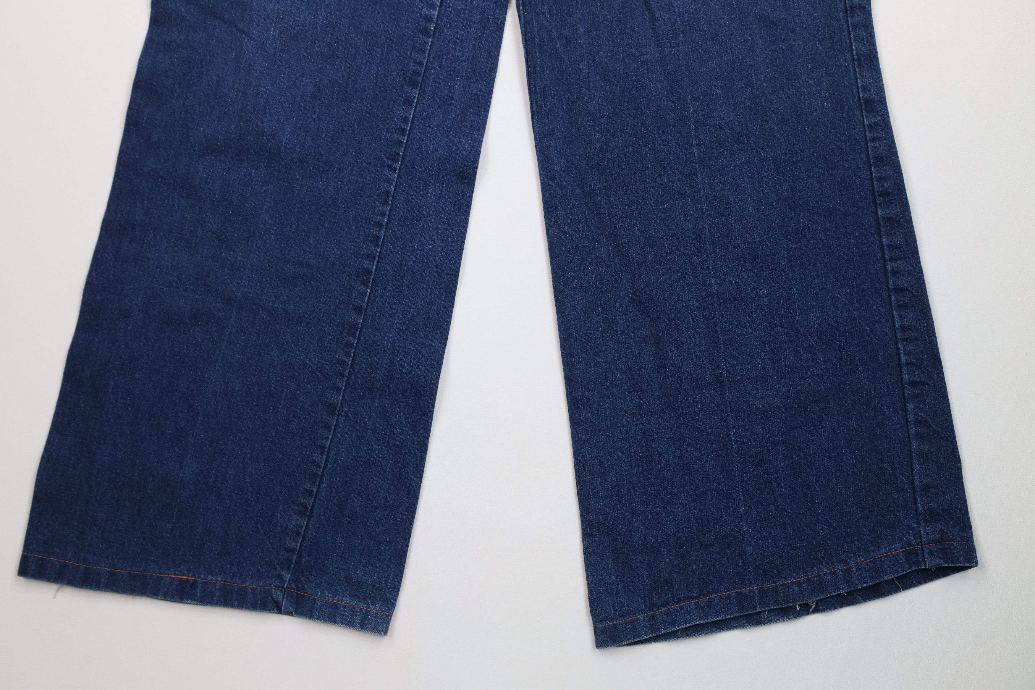 Vintage Vintage 70s Streetwear Utility Wide Leg Bell Bottoms Jeans Size 27" / US 4 / IT 40 - 4 Thumbnail