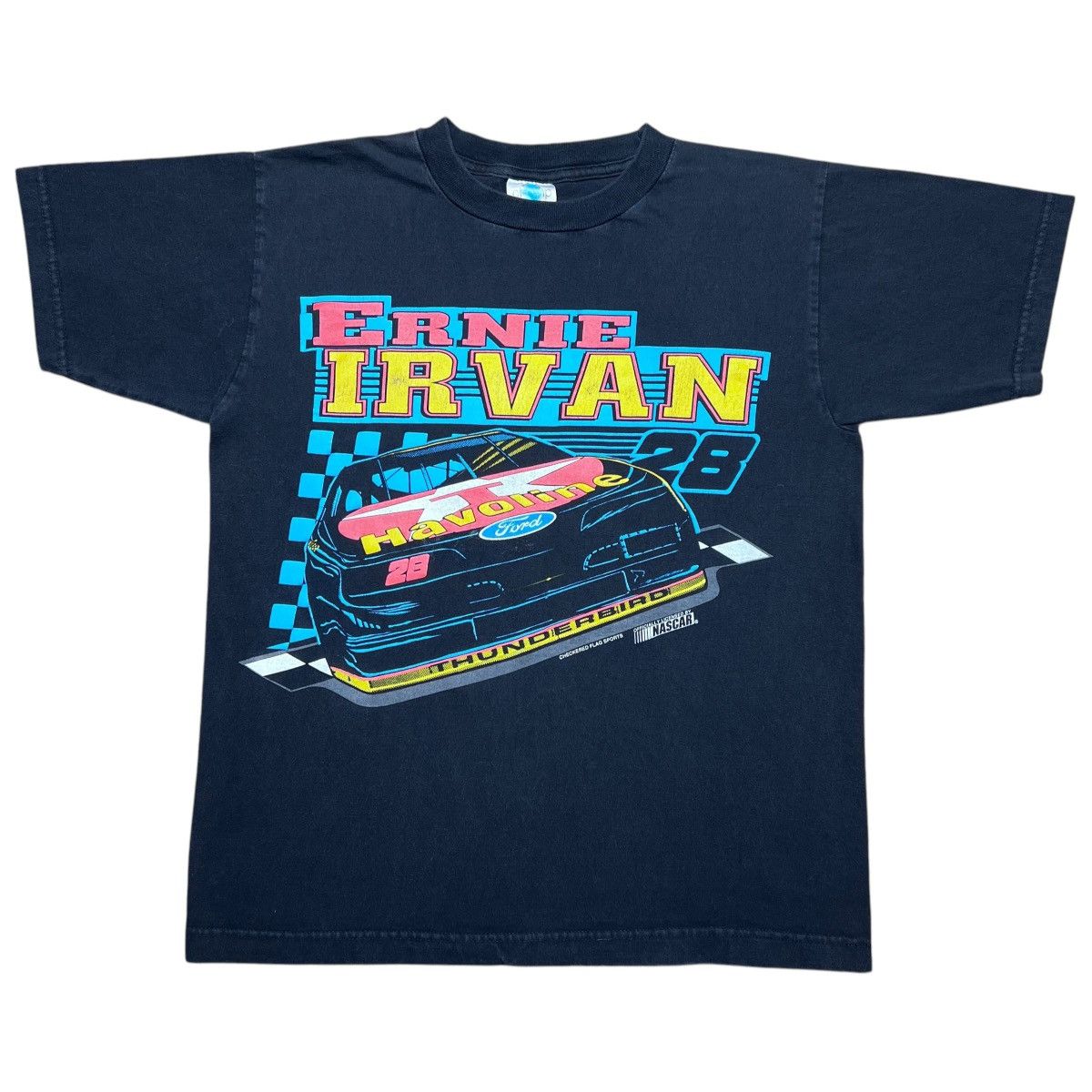 NASCAR × Vintage Vintage 1994 Ernie Irvan NASCAR Spell Out 3D Racing Tee Size US M / EU 48-50 / 2 - 1 Thumbnail