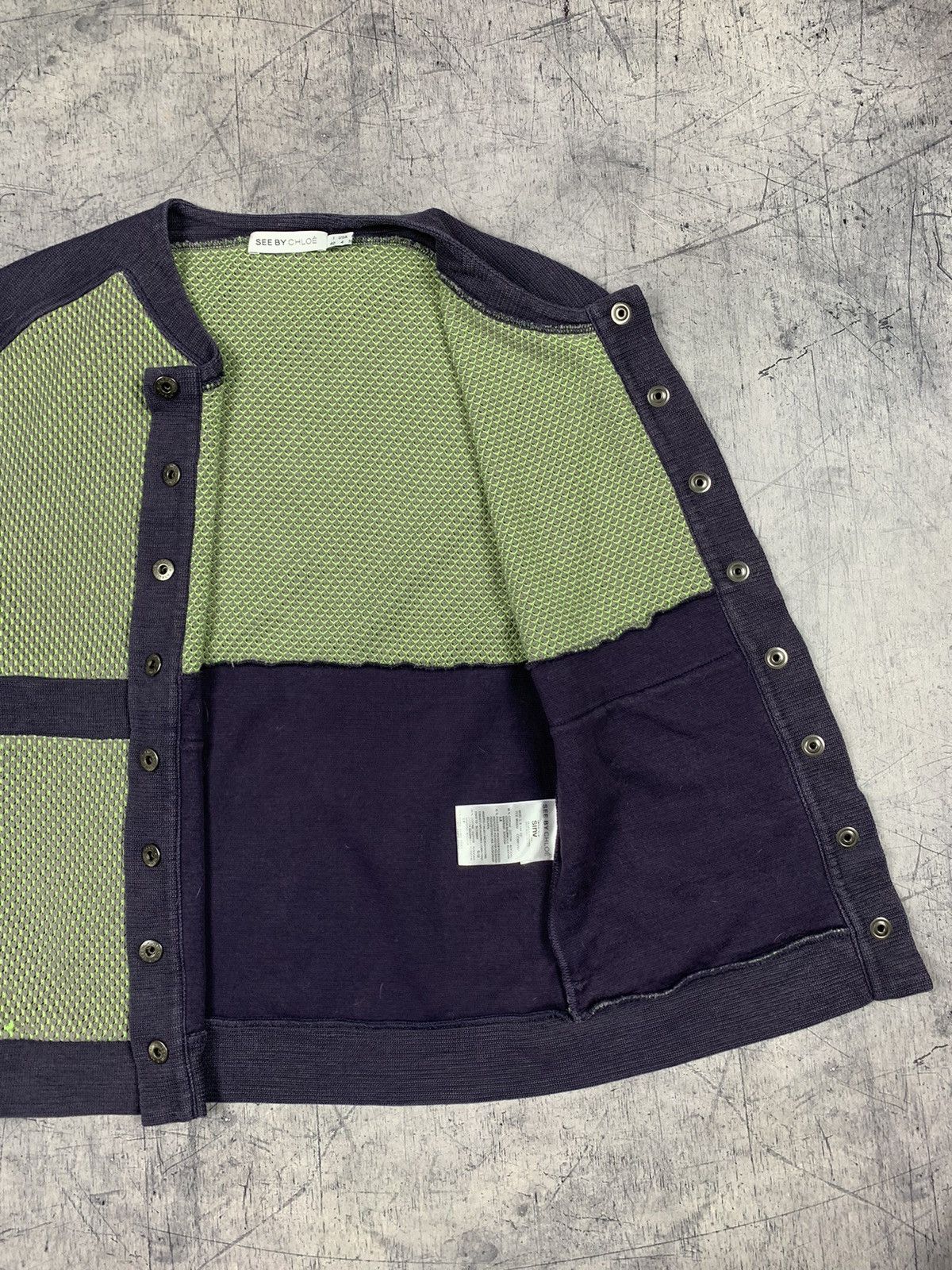 Chloe Designer See By Chloe Vest Sweater Size IT 40 Green Blue Size S / US 4 / IT 40 - 10 Thumbnail